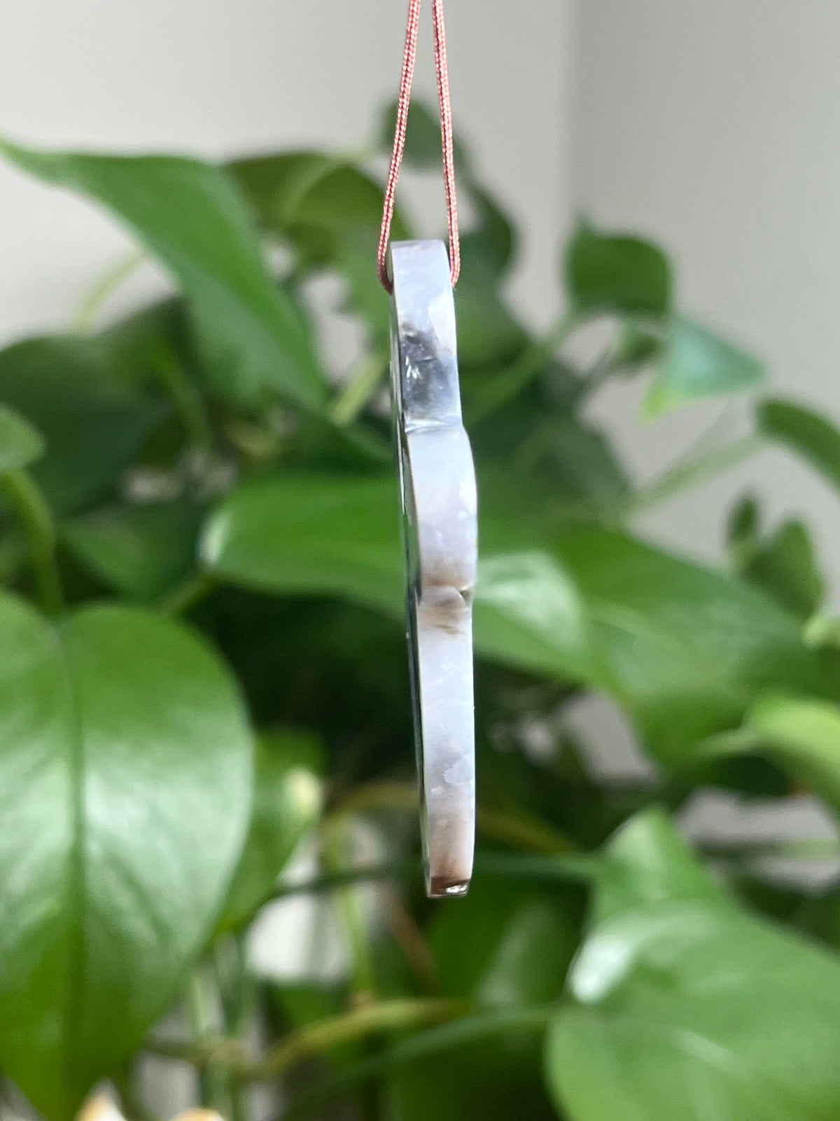 Blue Plume Agate Ghost Ornaments