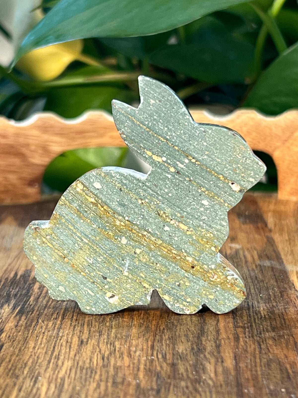 Blue Green Jasper Bunnies