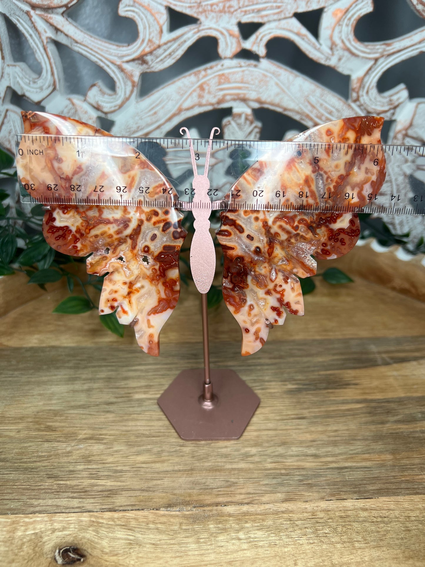 Pink Carnelian Wings