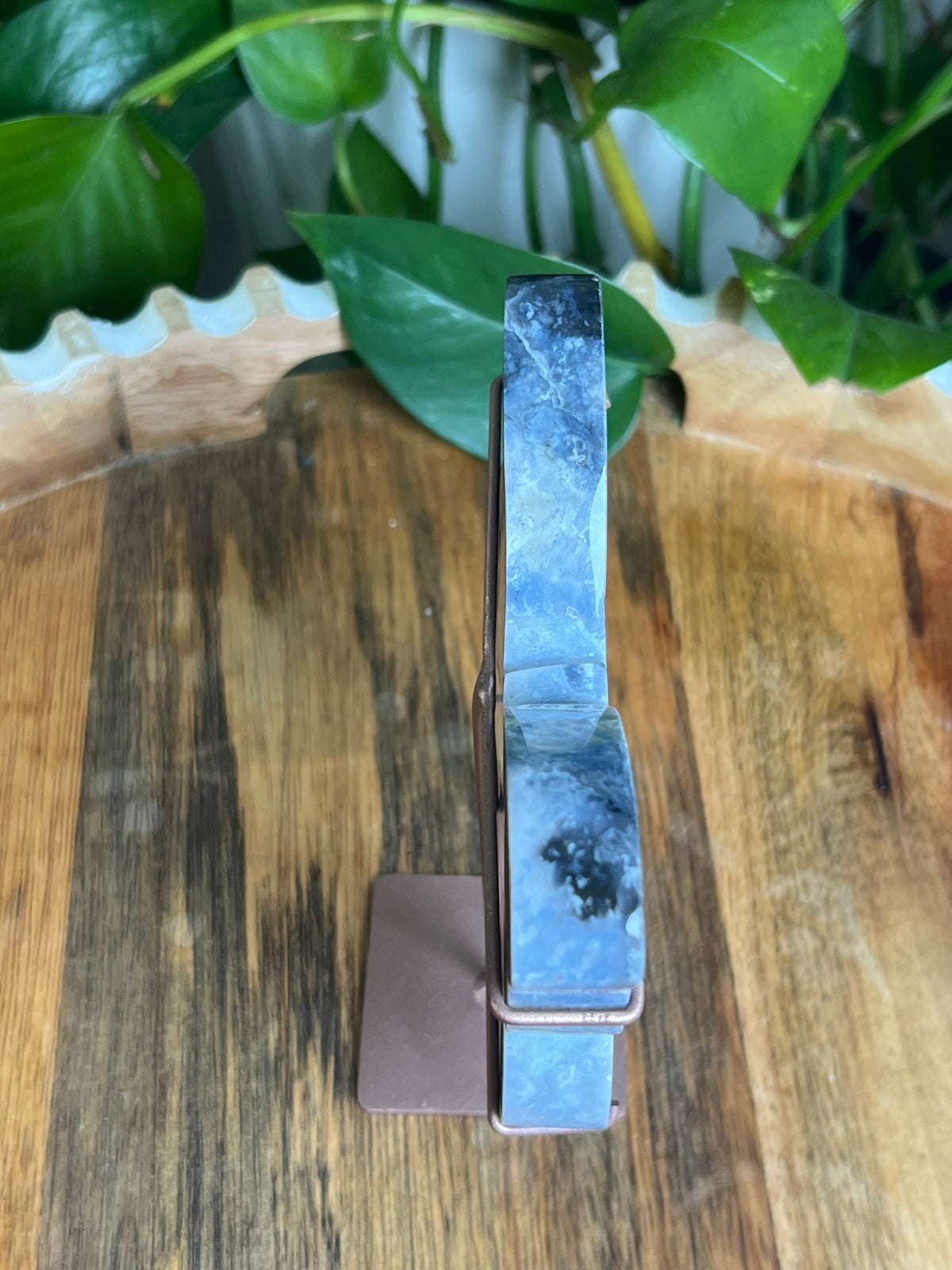 Blue Plume Agate Butterfly: BS