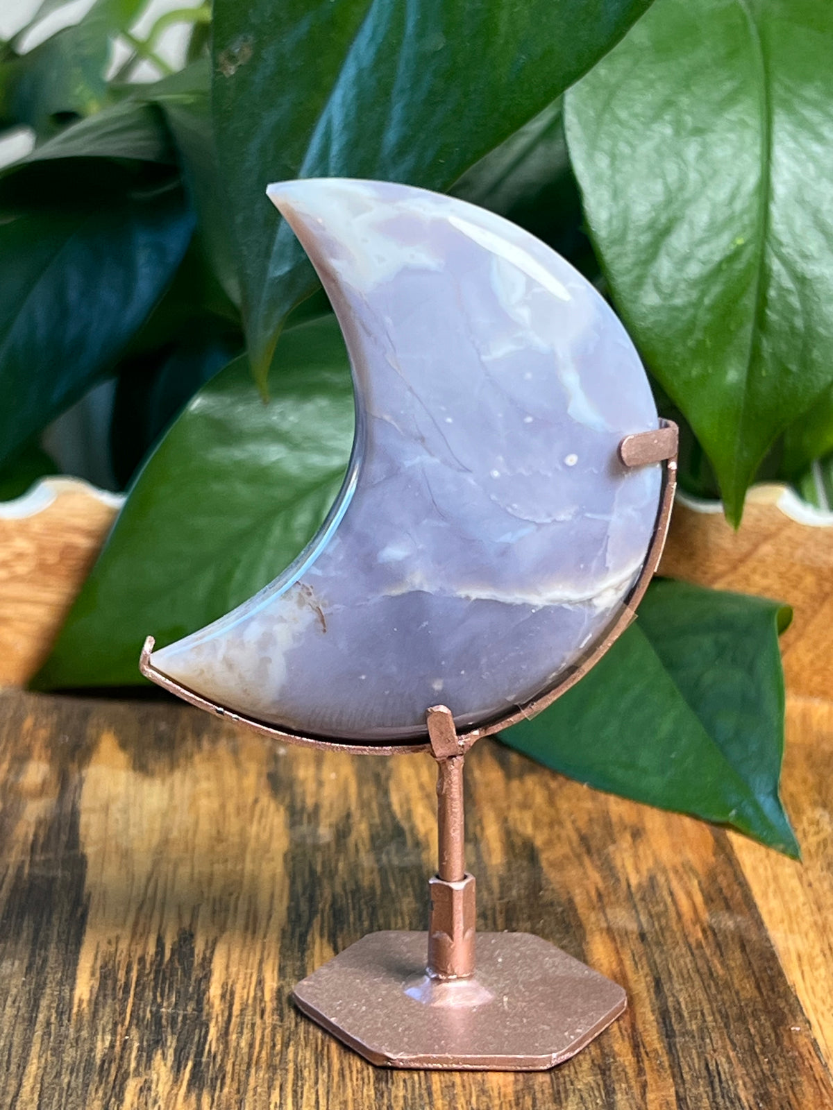 Purple Chalcedony Mini Puffy Moons