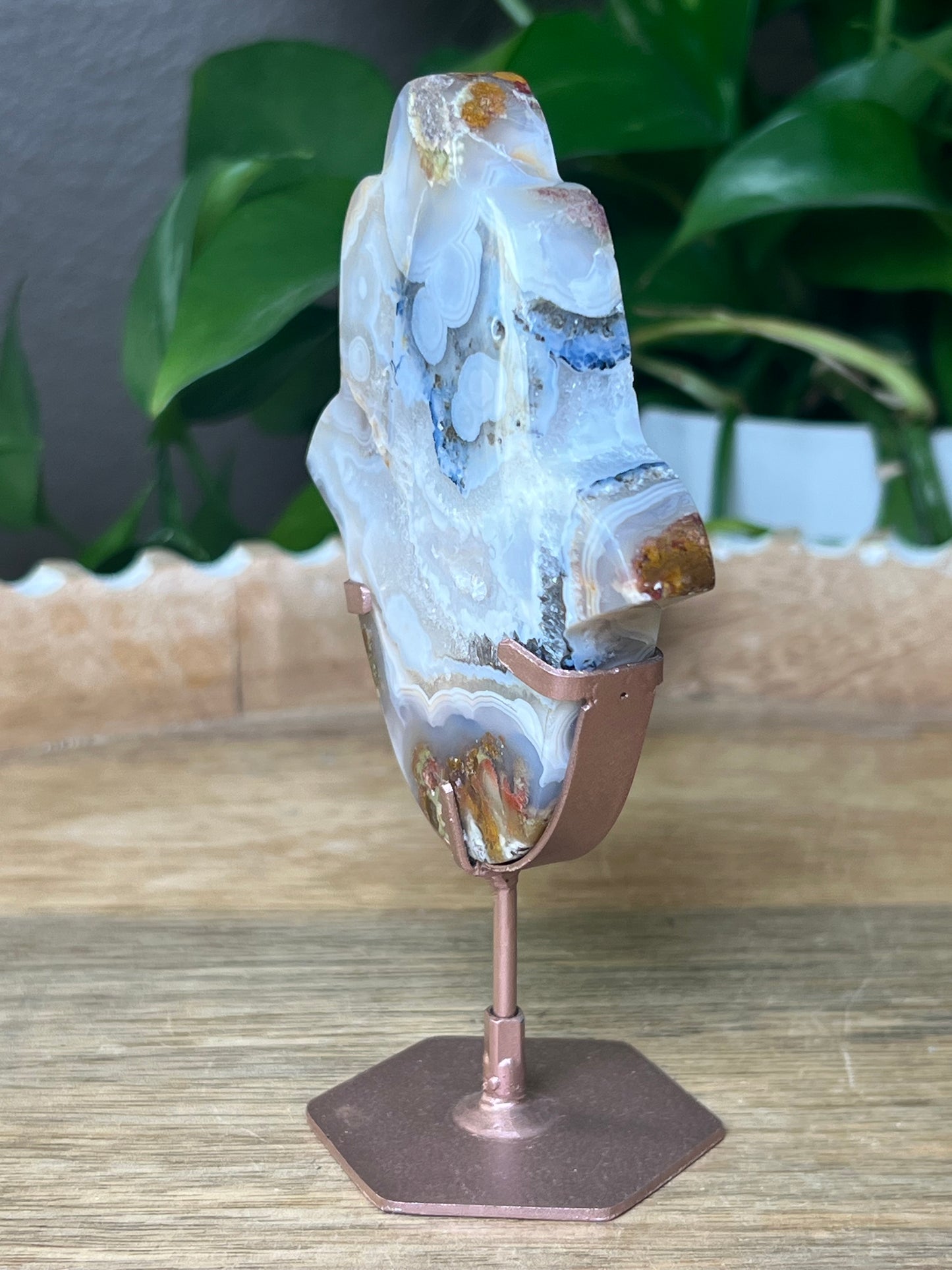 Scenic Moss Agate Hamsa