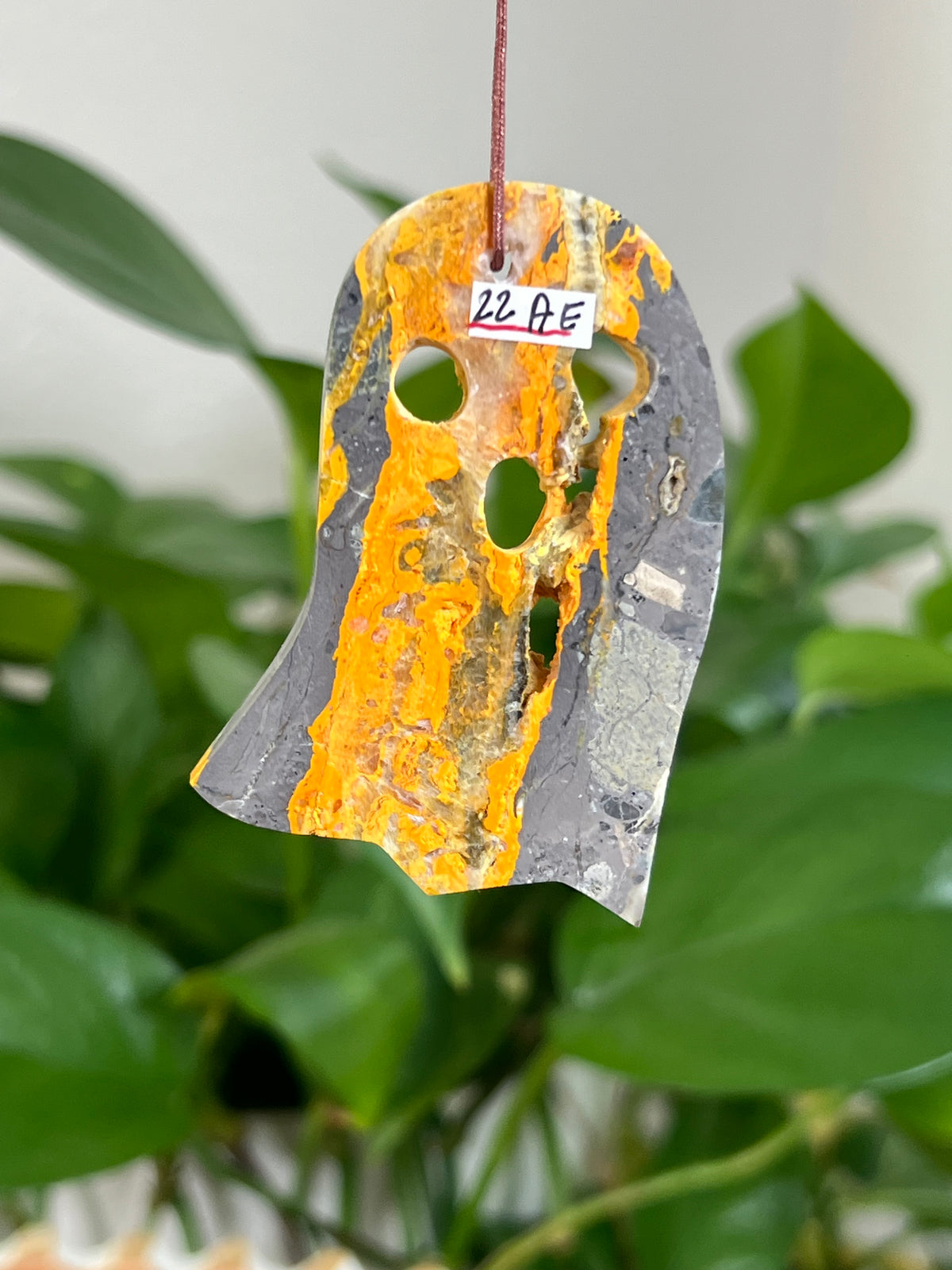 Bumblebee Jasper Ghost Ornaments