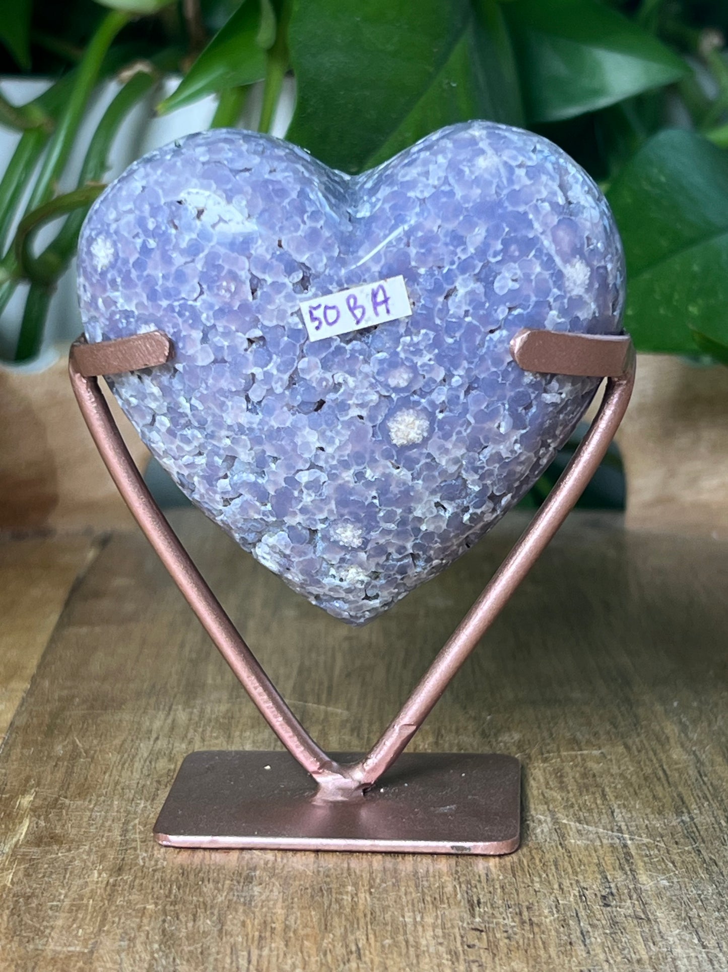 Grape Agate Heart