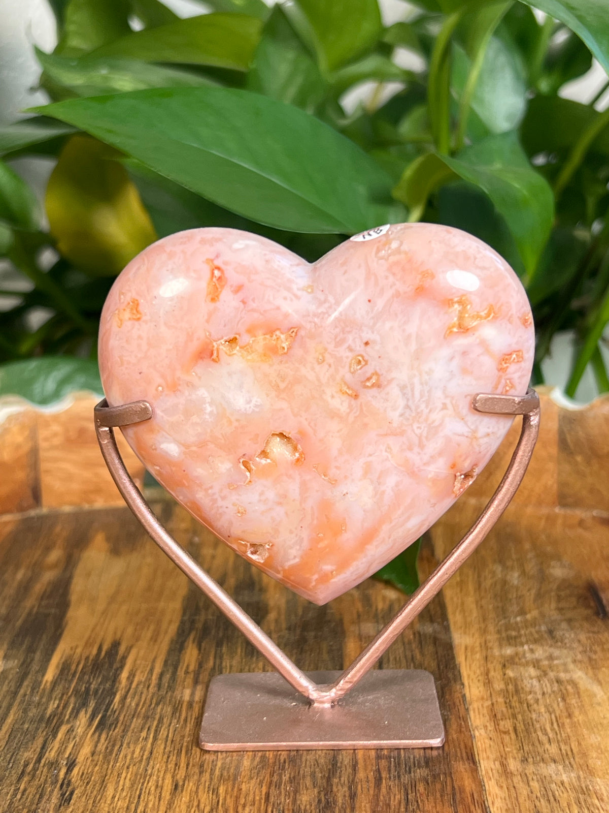 Pink Carnelian Heart: NB
