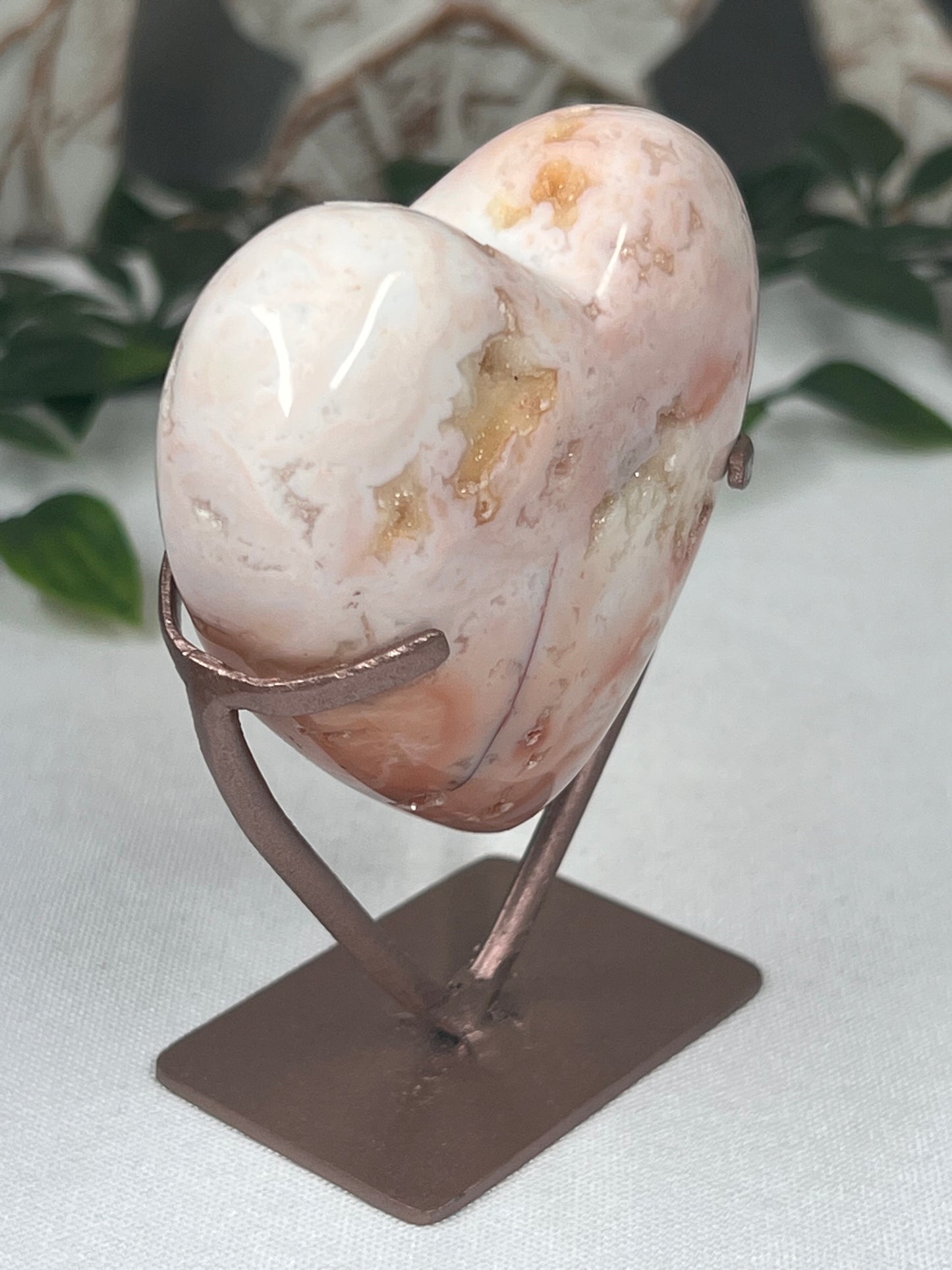 Pink Carnelian Heart