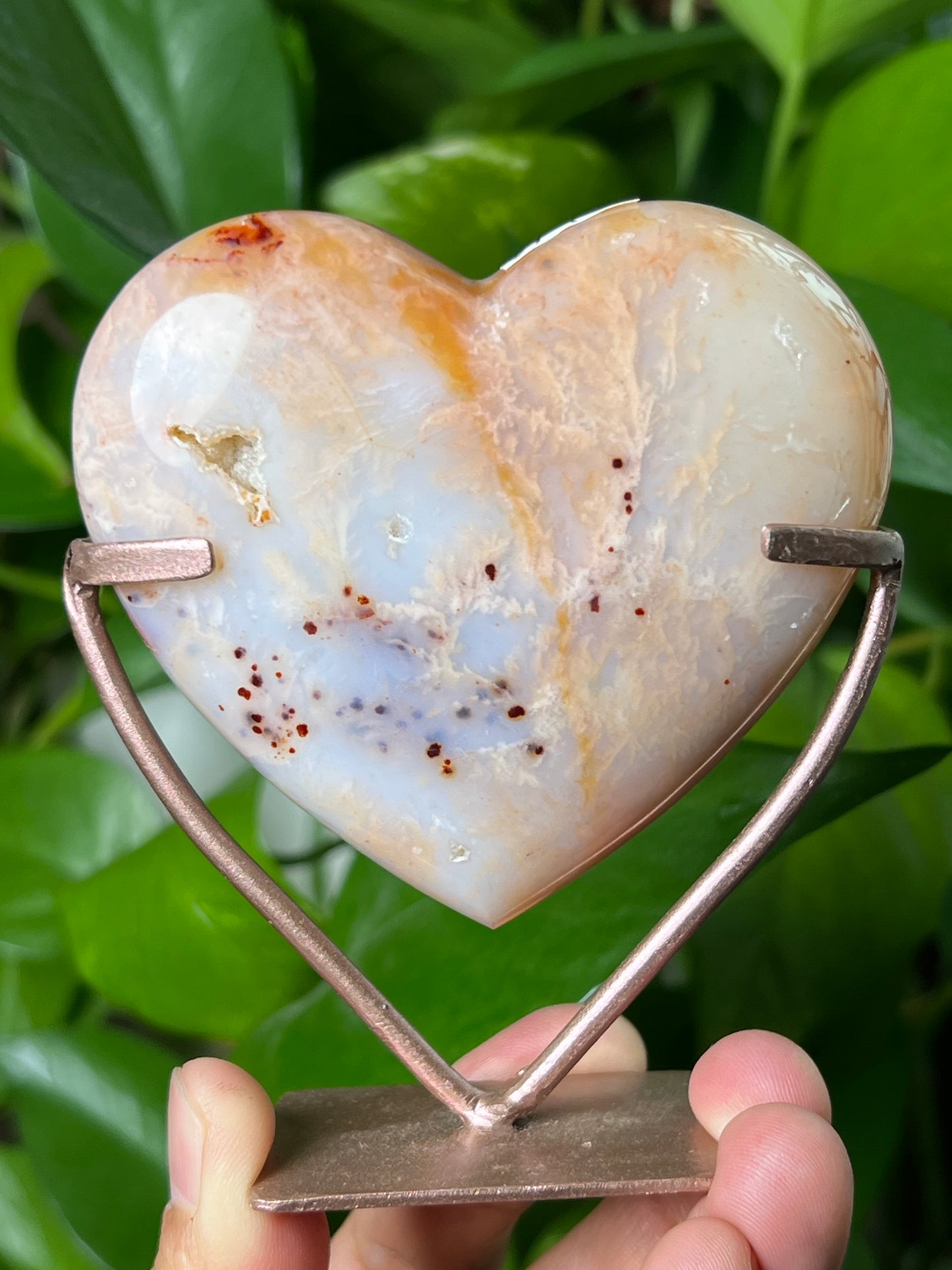 Pink Carnelian Heart