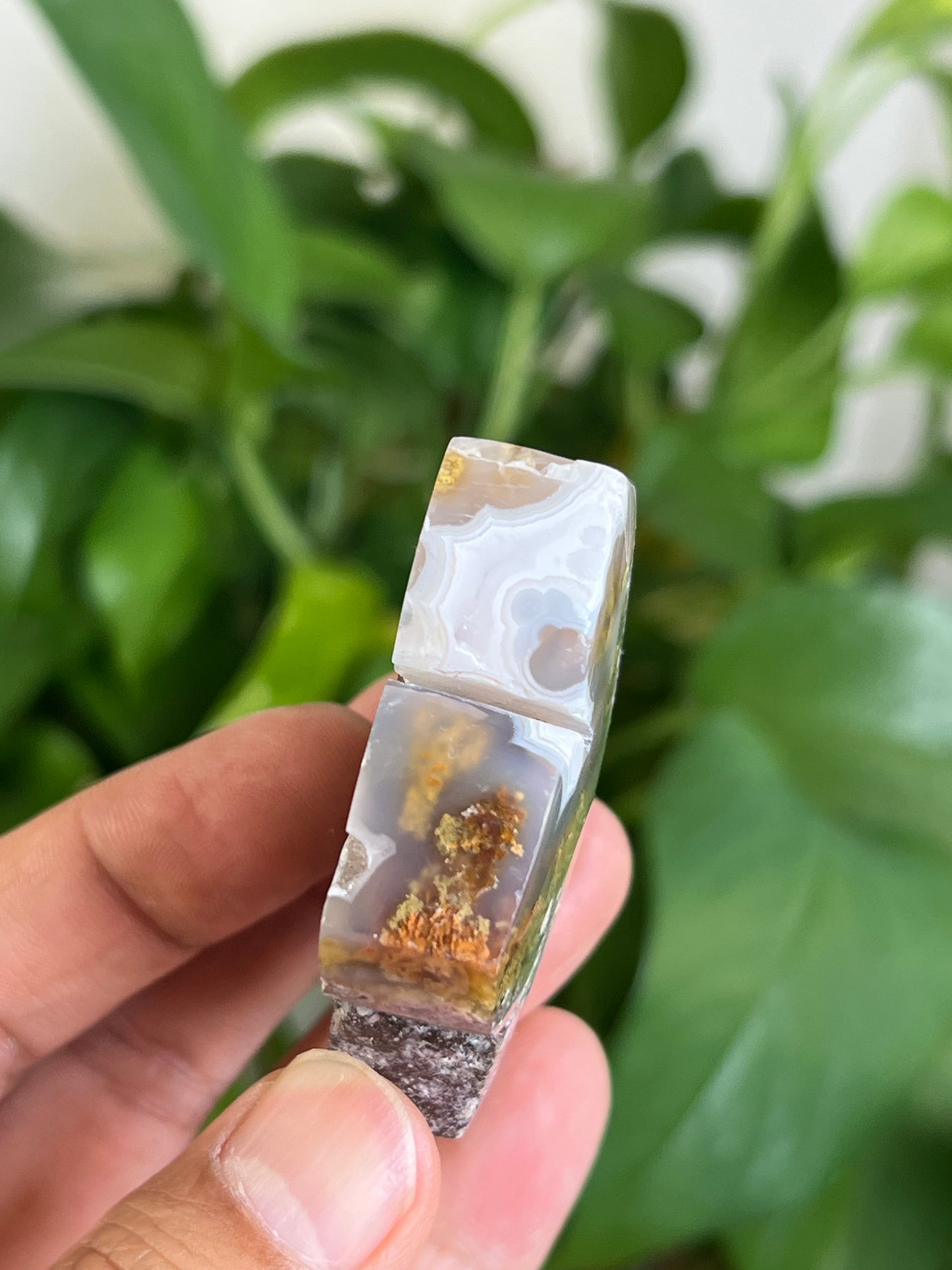 Scenic Moss Agate Flower