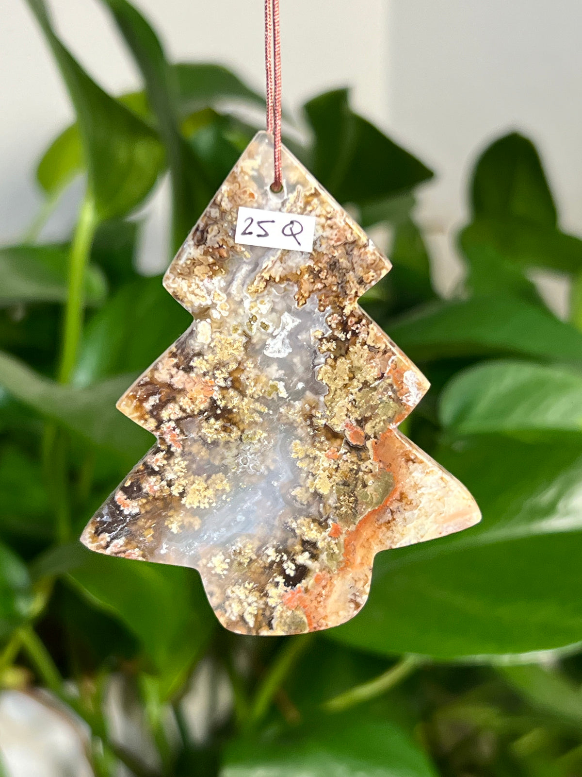 Scenic Moss Agate Tree Ornaments