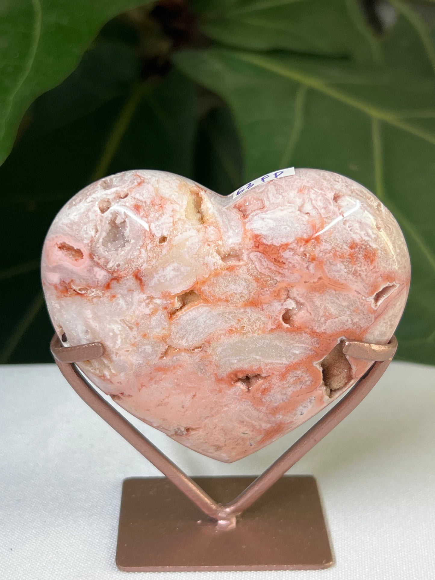 Pink Carnelian Heart