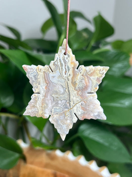 Sumatra Plume Agate Snowflake: PH