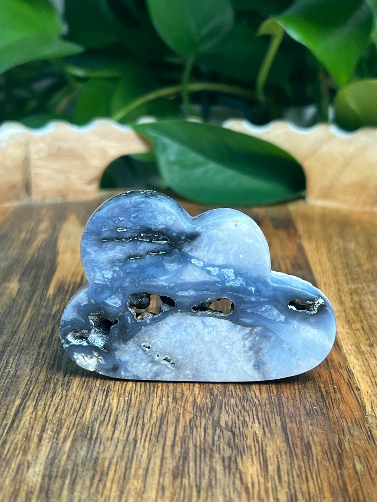 Blue Plume Agate Mini Cloud: PA