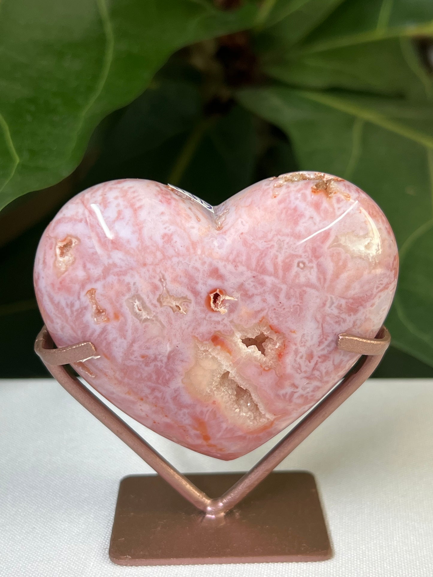 Pink Carnelian Heart