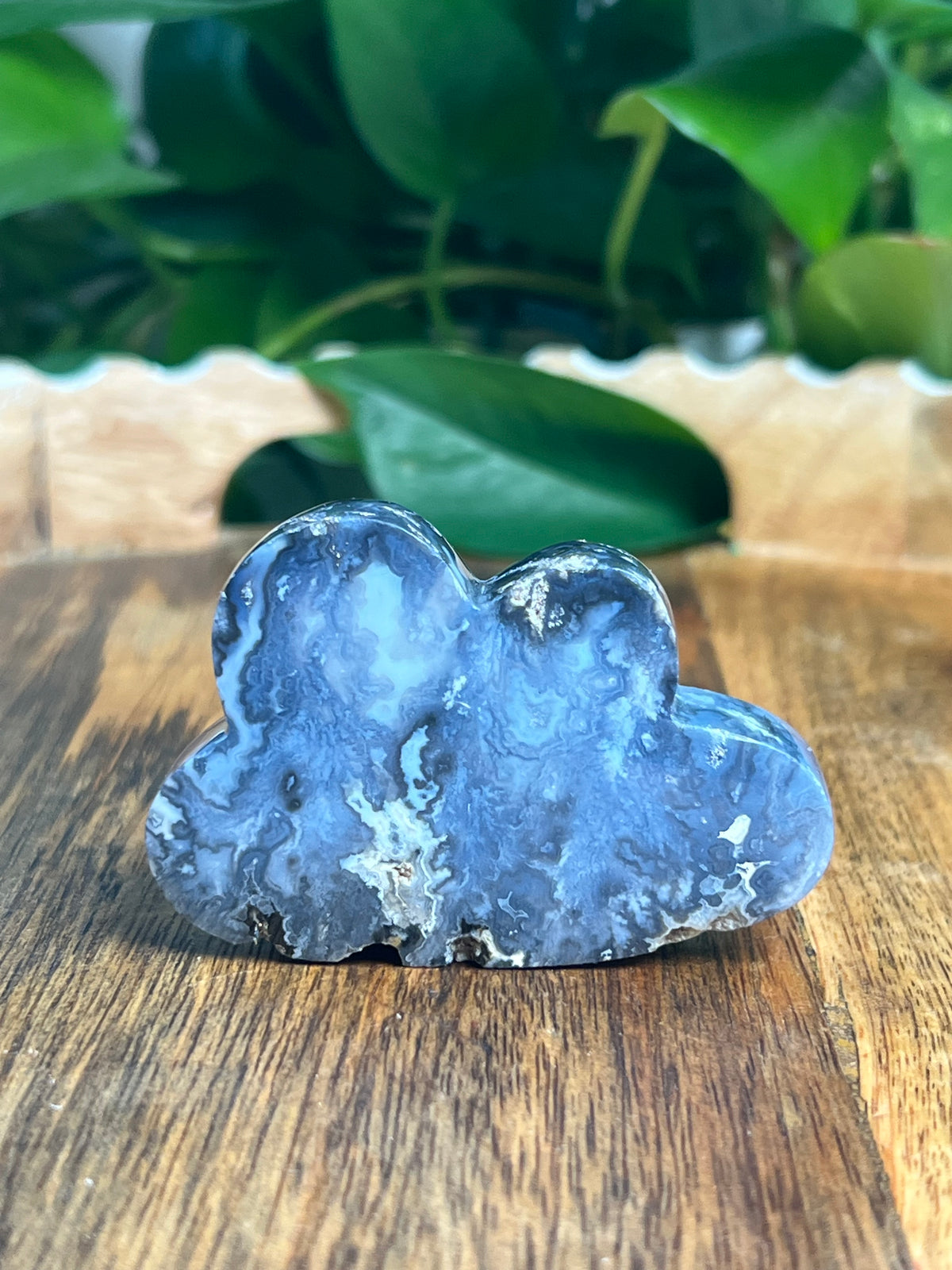Blue Plume Agate Mini Cloud: TD