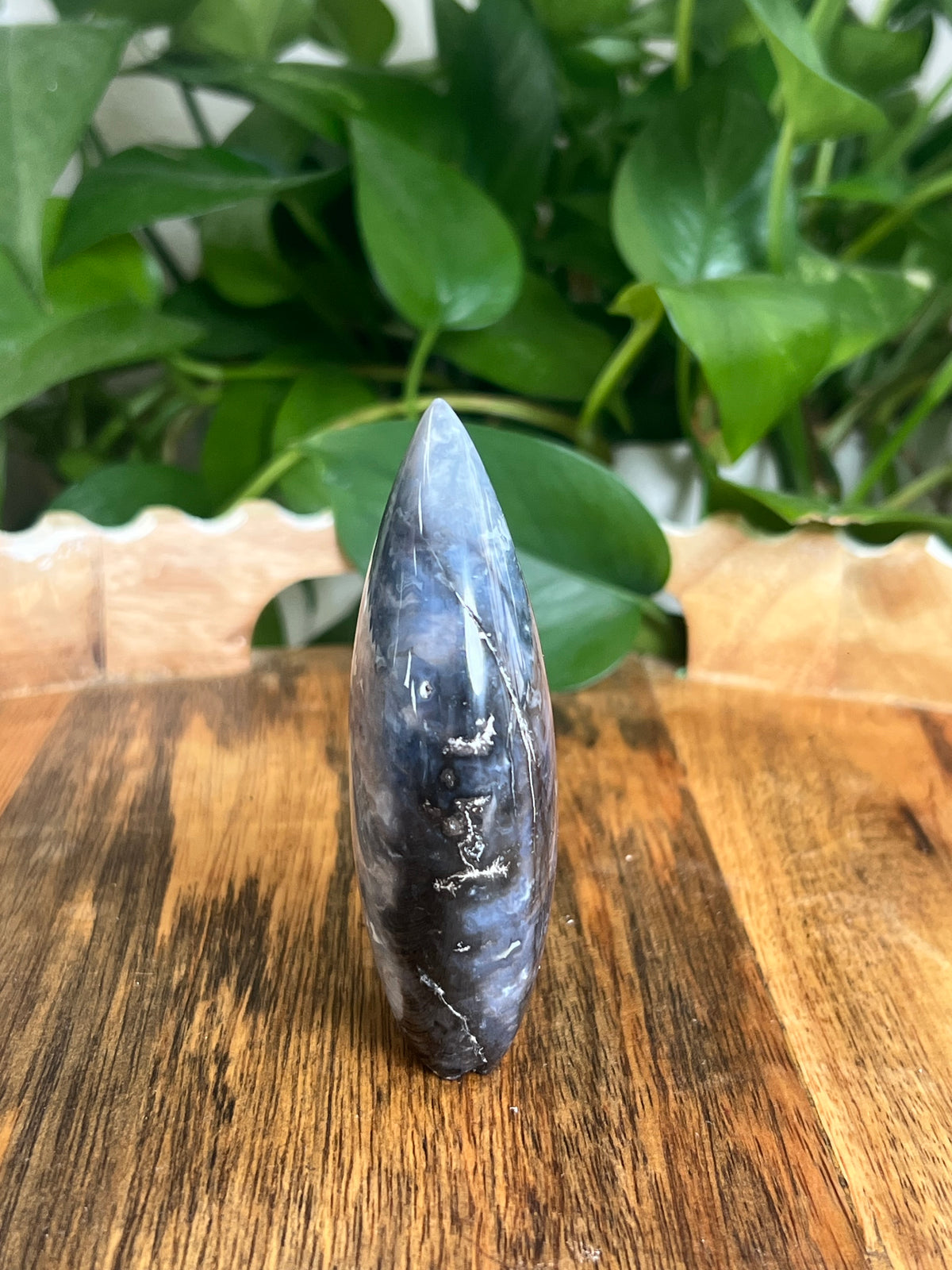 Blue Plume Agate Flame: NK