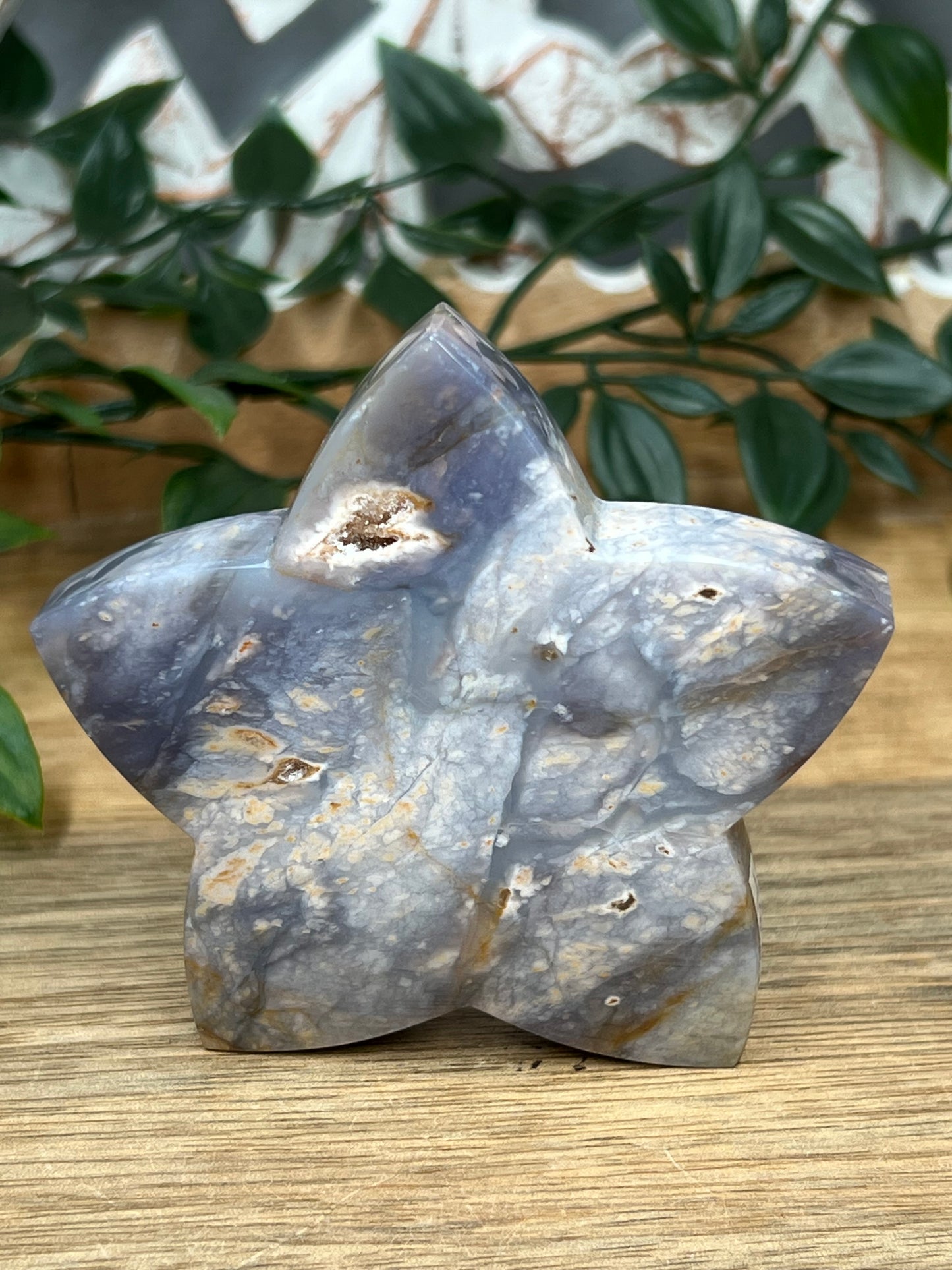 Purple Chalcedony Star