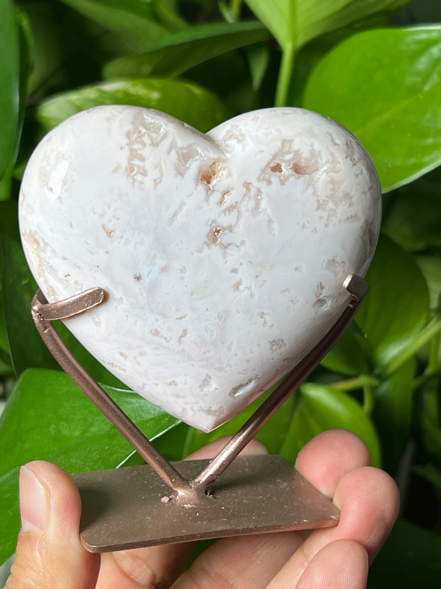 Pink Carnelian Heart