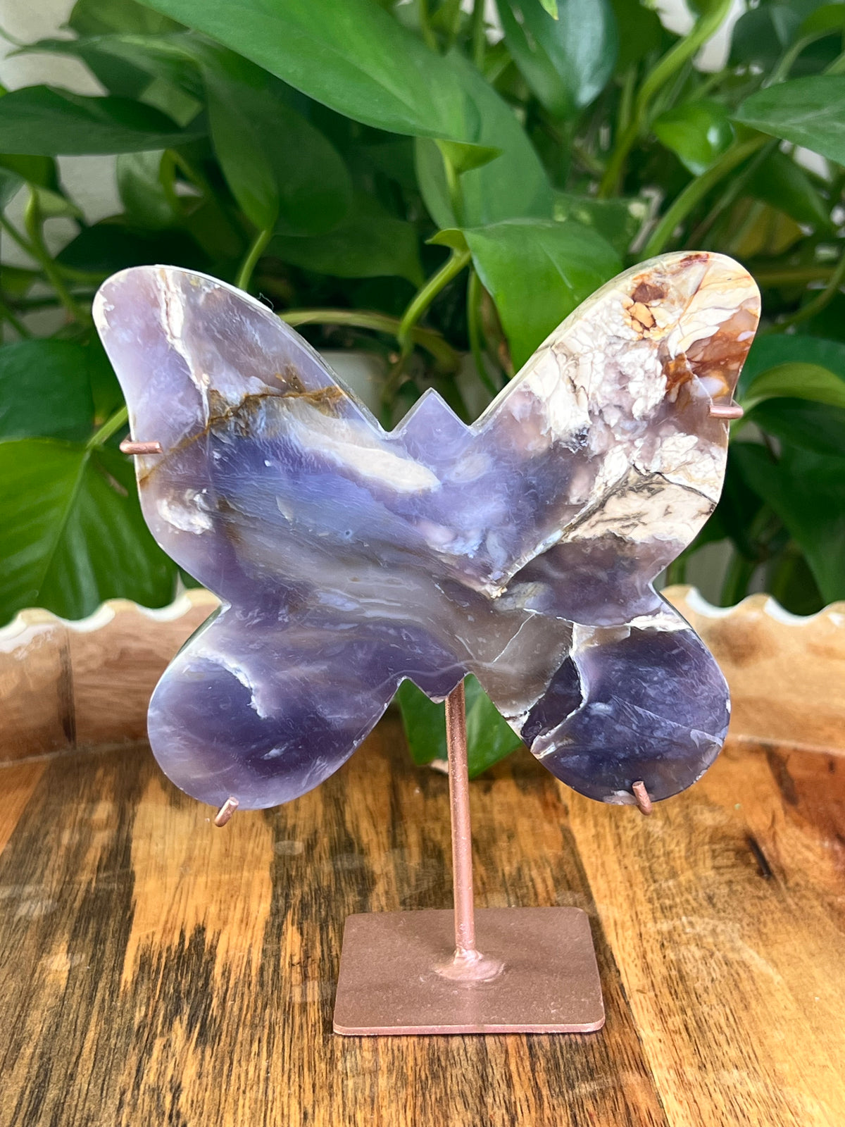 Purple Chalcedony Butterfly: M