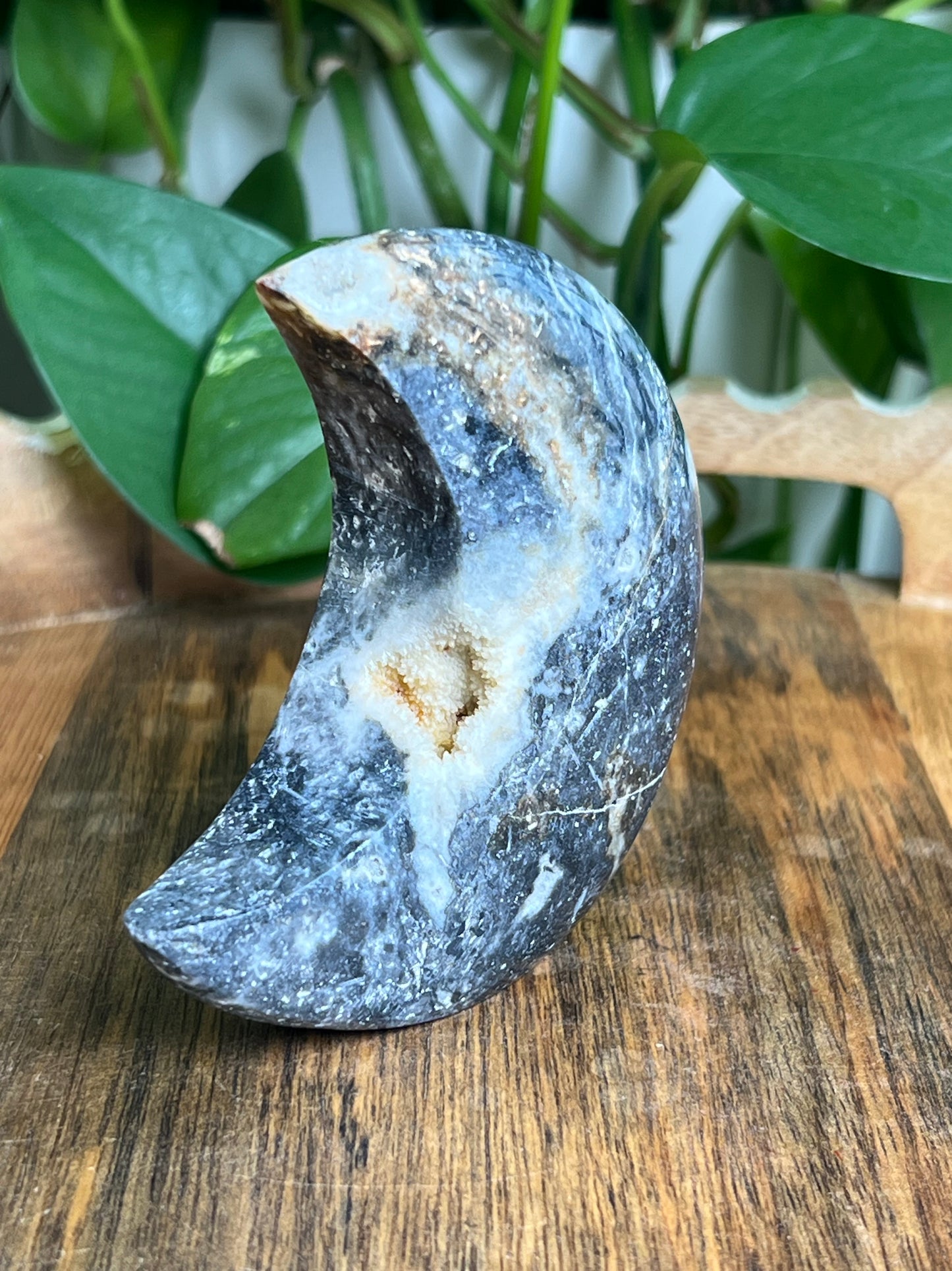 Sphalerite Self-Standing Moon: DE
