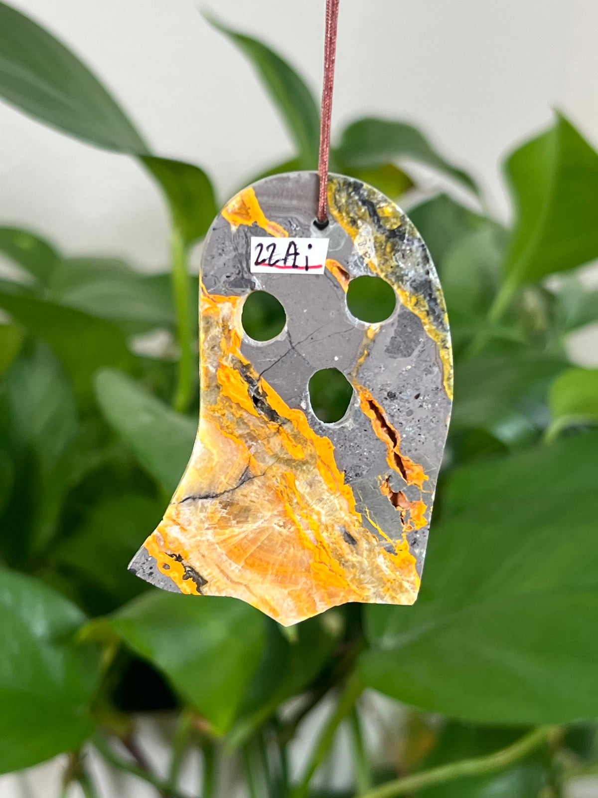 Bumblebee Jasper Ghost Ornaments