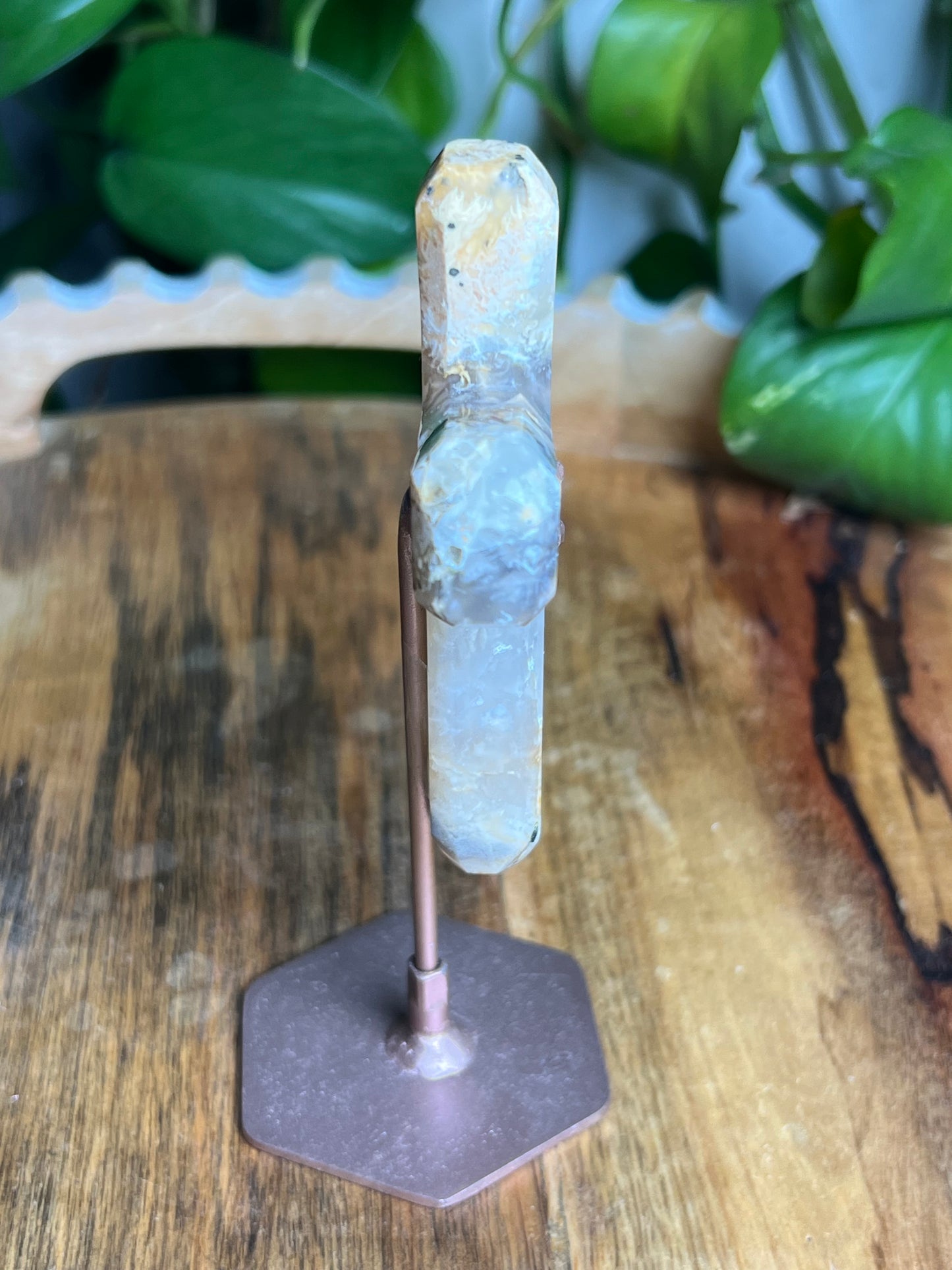 Dendritic Tiger Agate Cross