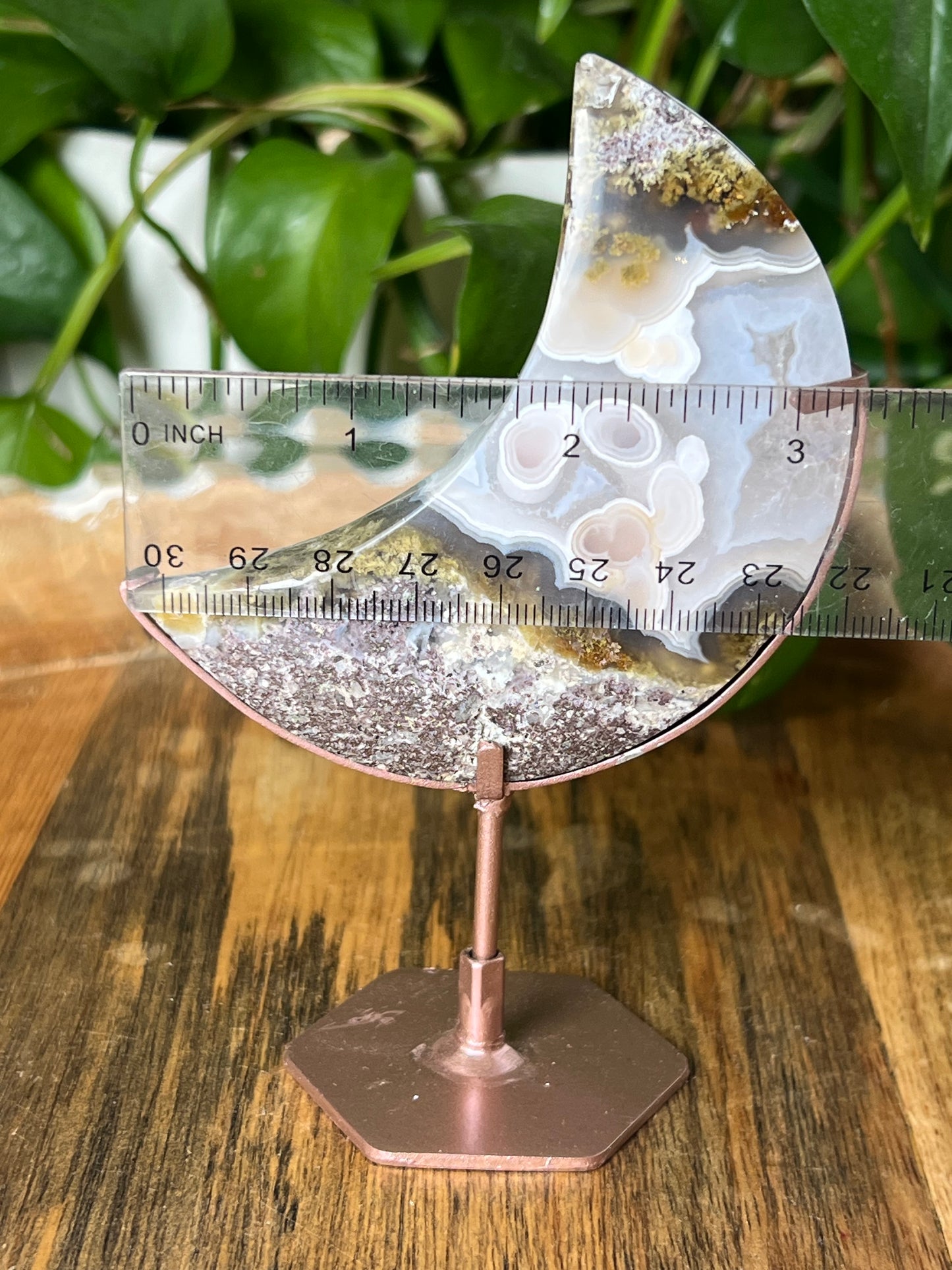 Scenic Moss Agate Moon