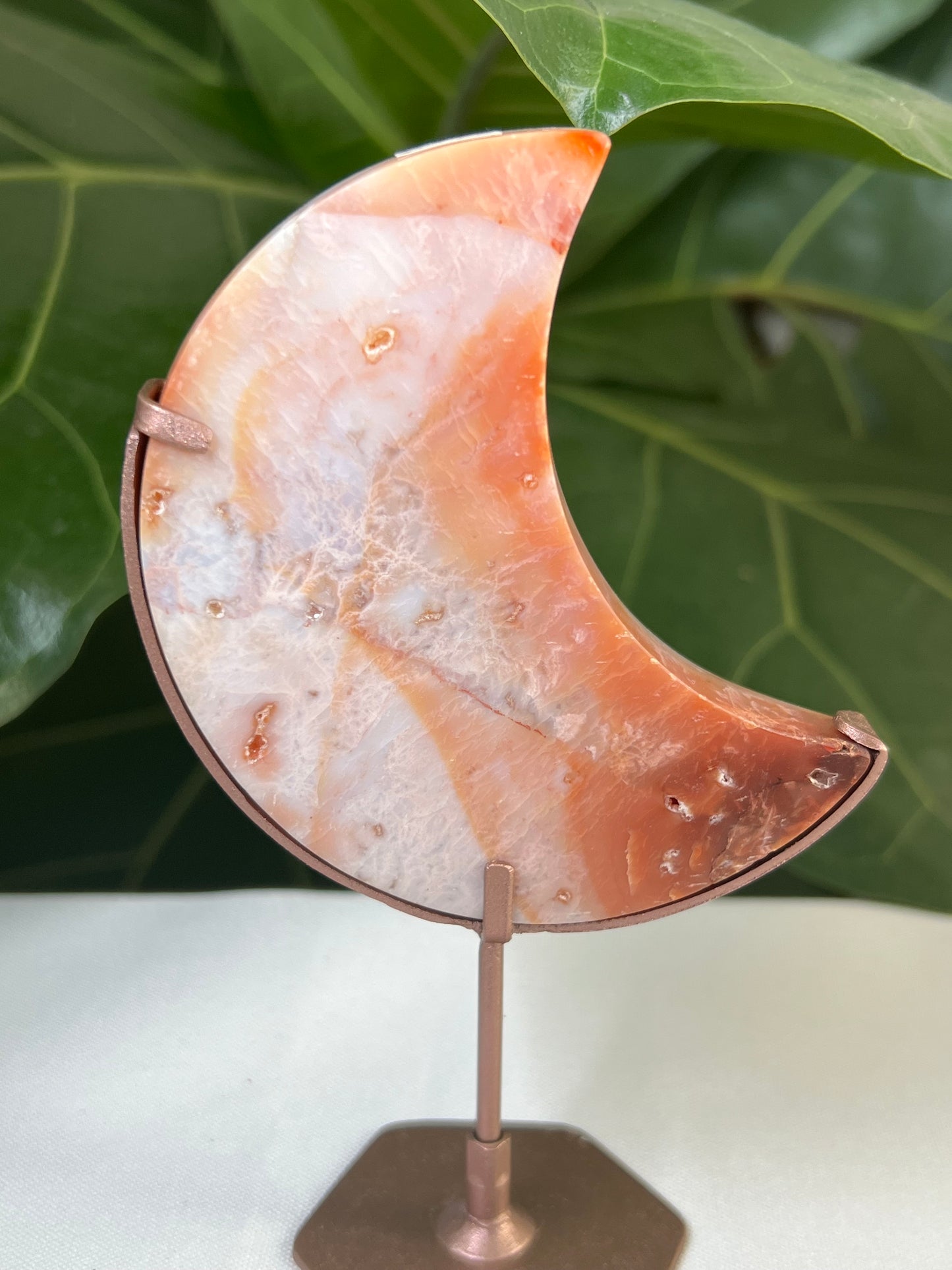 Pink Carnelian Moon