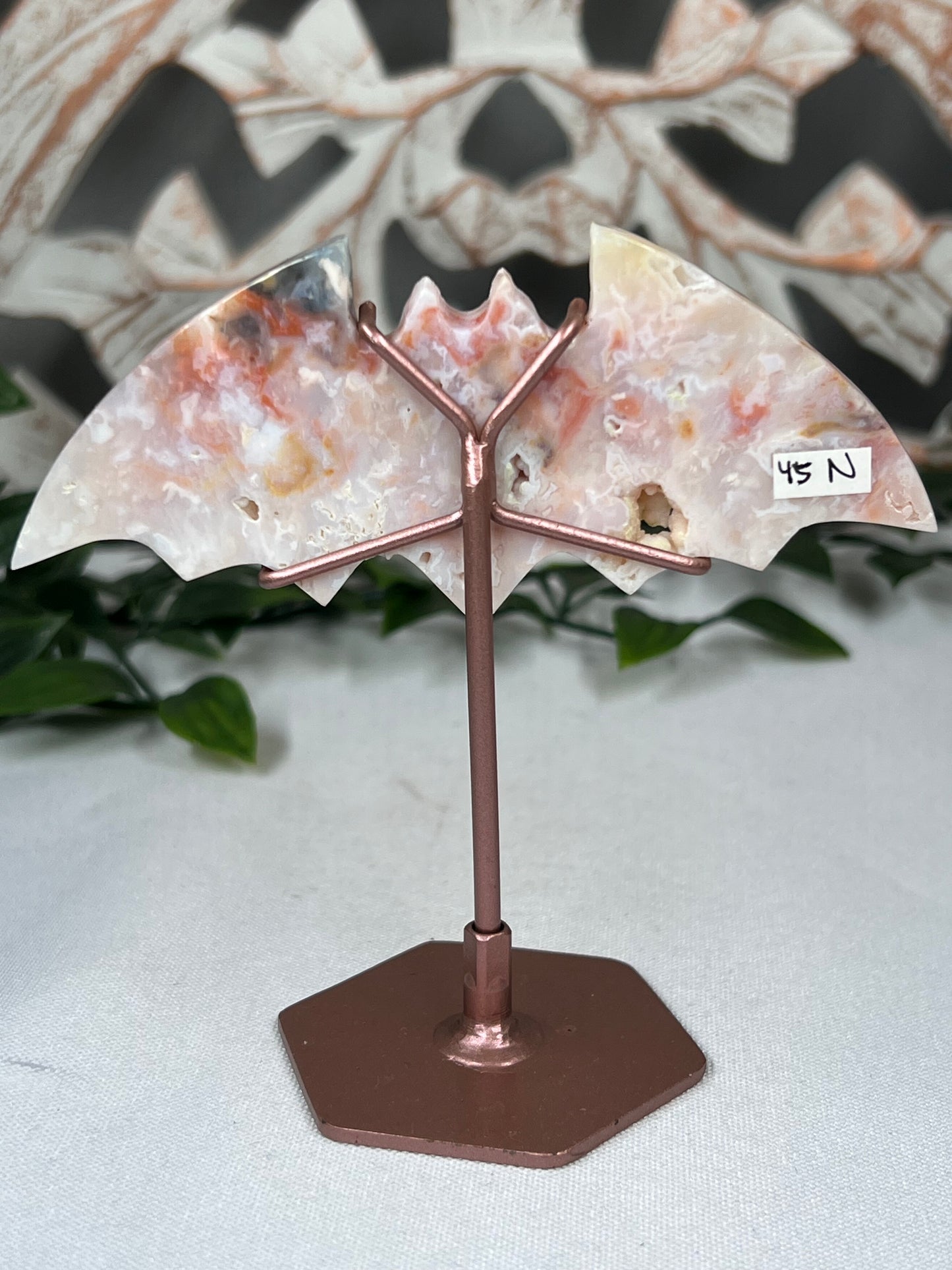 Rainbow Plume Agate Bat