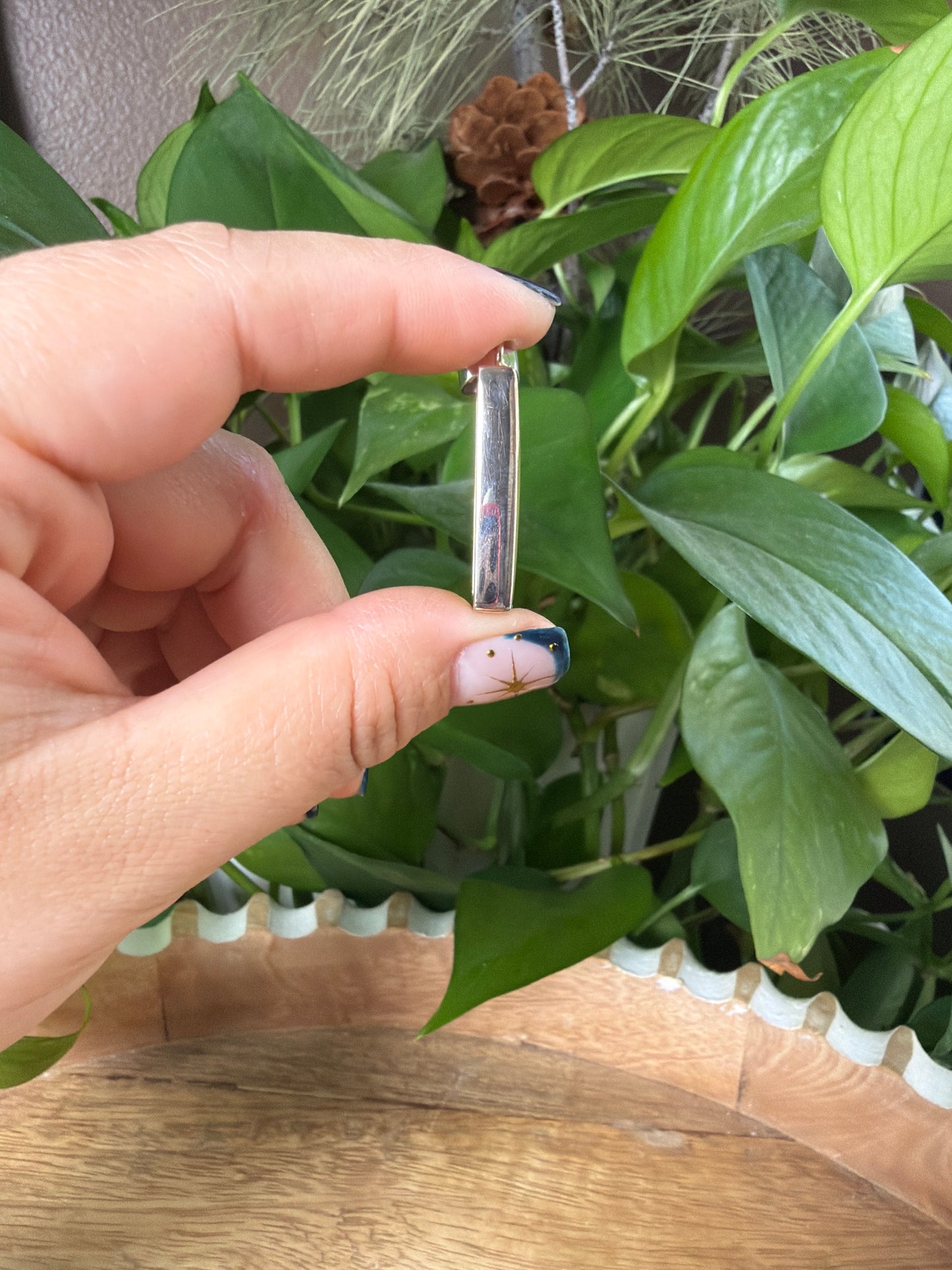 Idocrase Rectangular Pendant