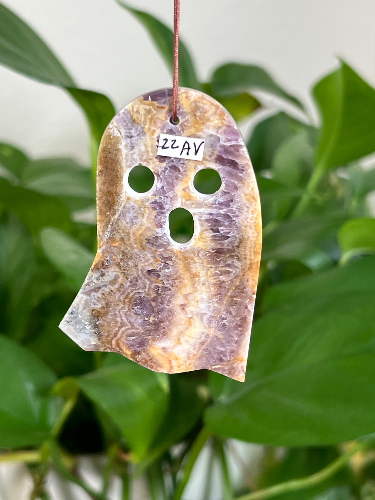 Indonesian Amethyst Ghost Ornaments