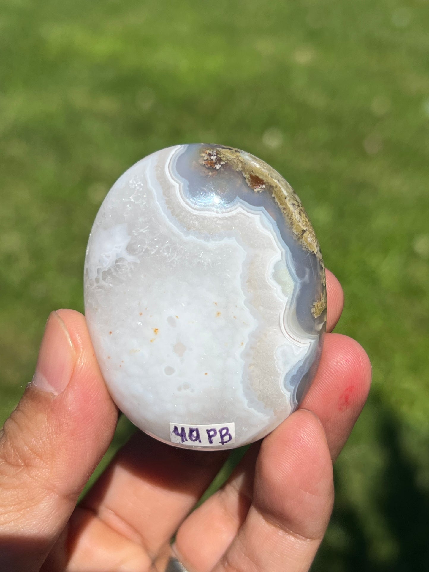 Scenic Moss Agate Palmstone PB