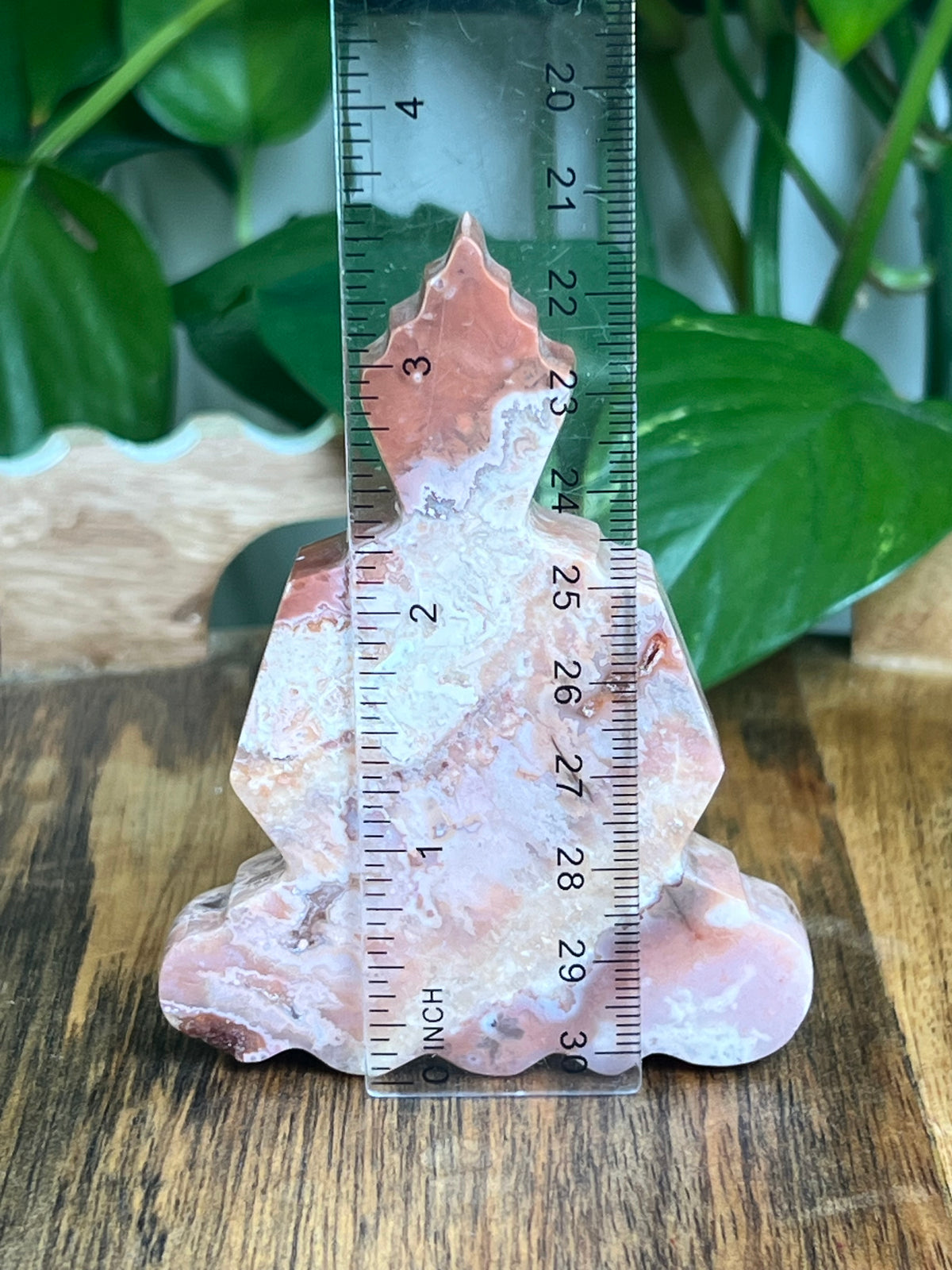 Pink Carnelian Buddha: CK