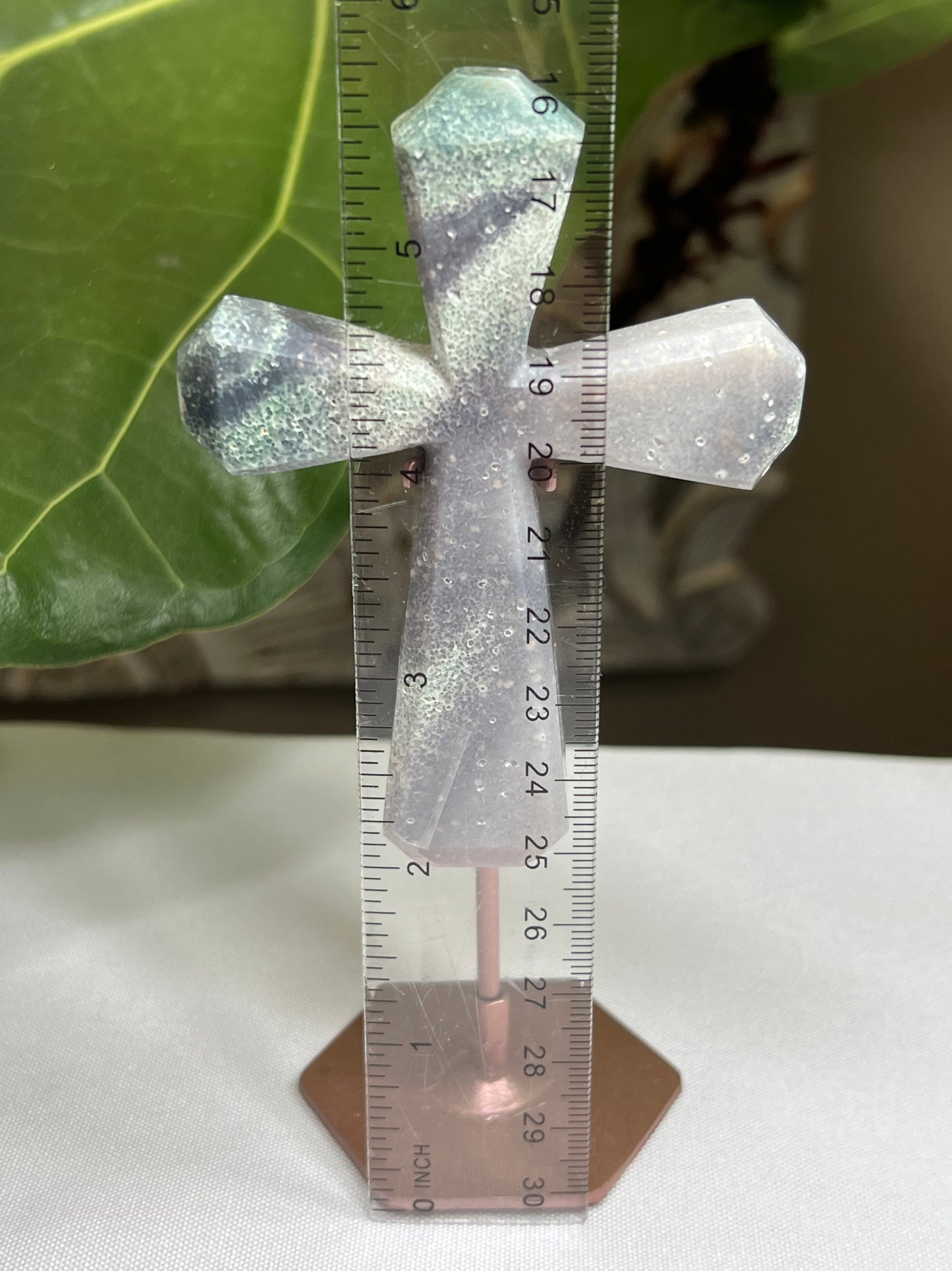 Grape Agate Cross