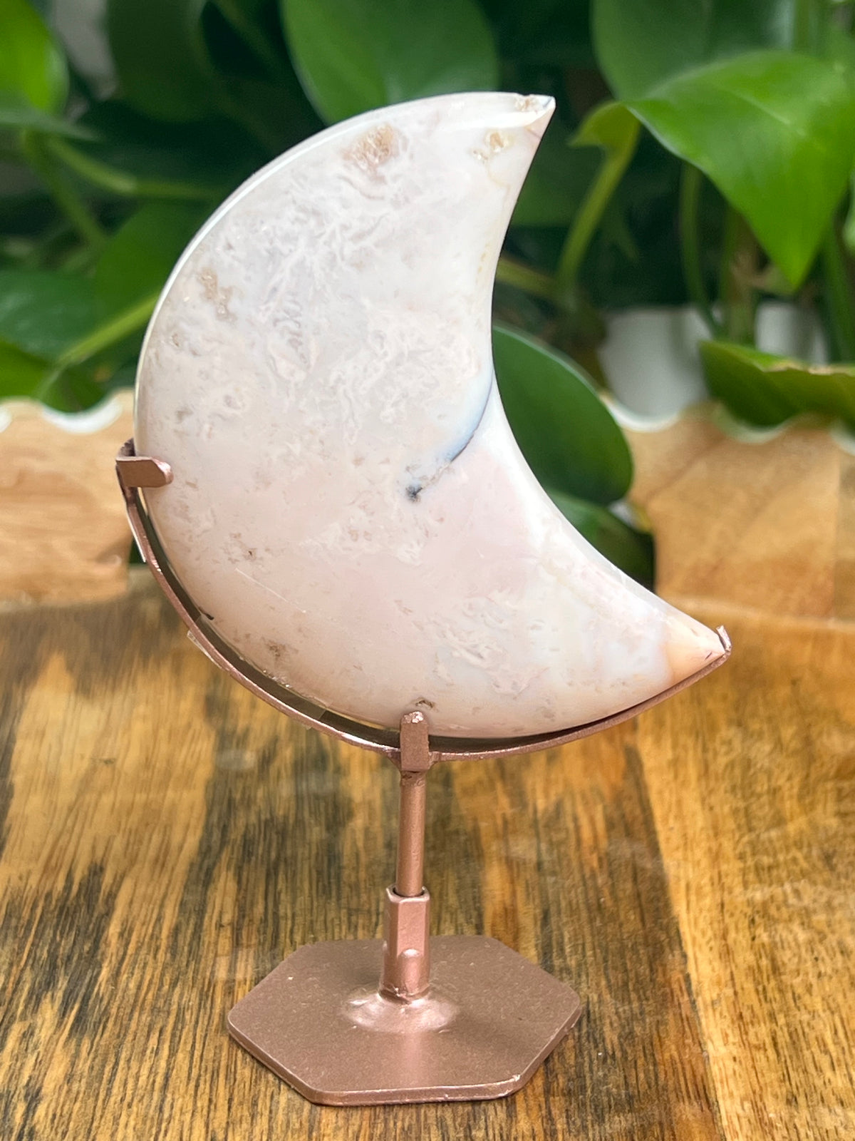 Pink Carnelian Moon: Bi