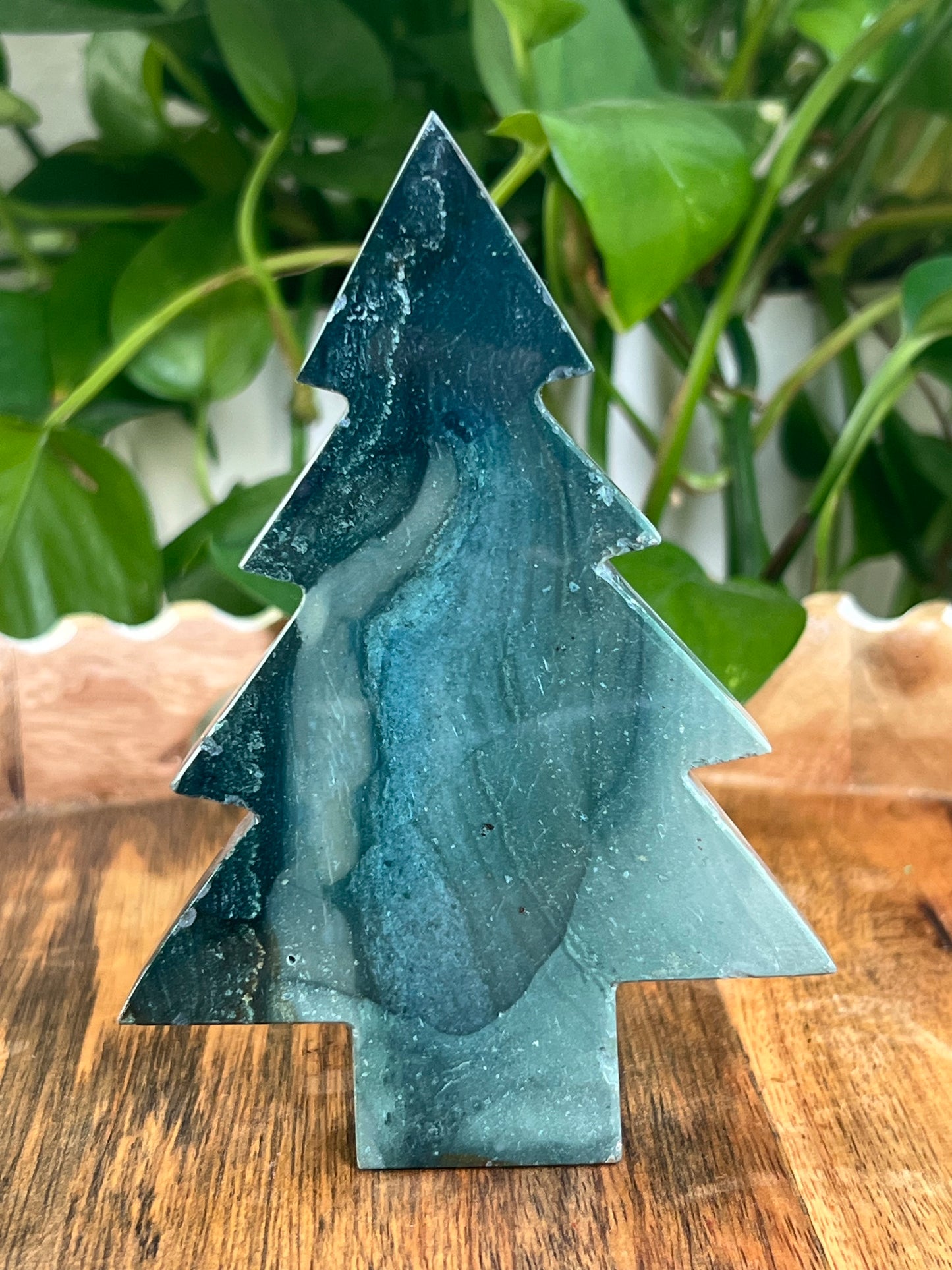 Blue Green Jasper Tree: E