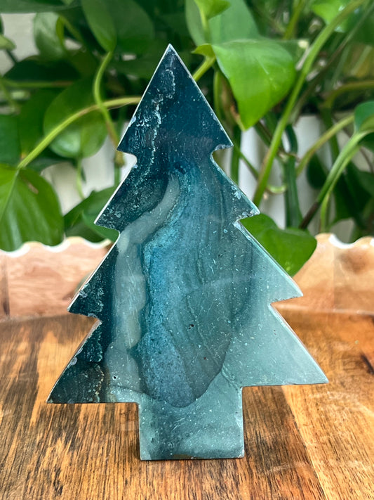 Blue Green Jasper Tree: E