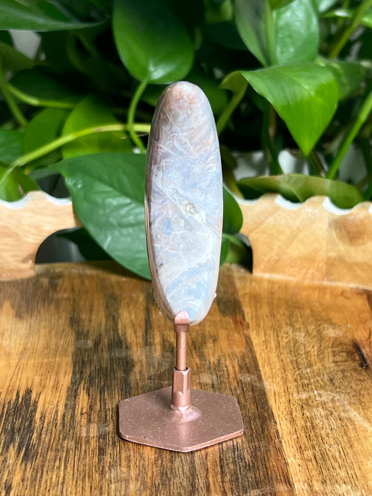 Sumatra Plume Agate Moon: RD