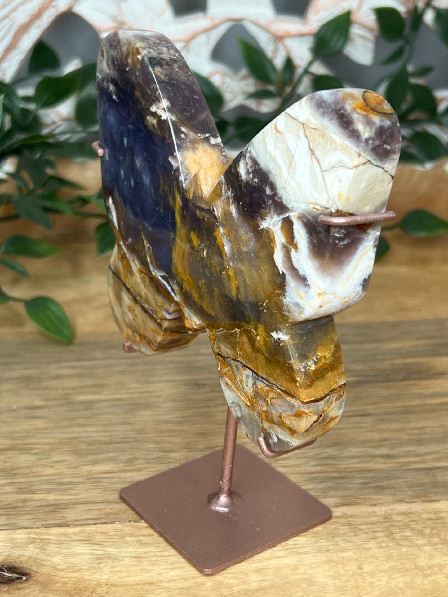 Purple Chalcedony Butterfly