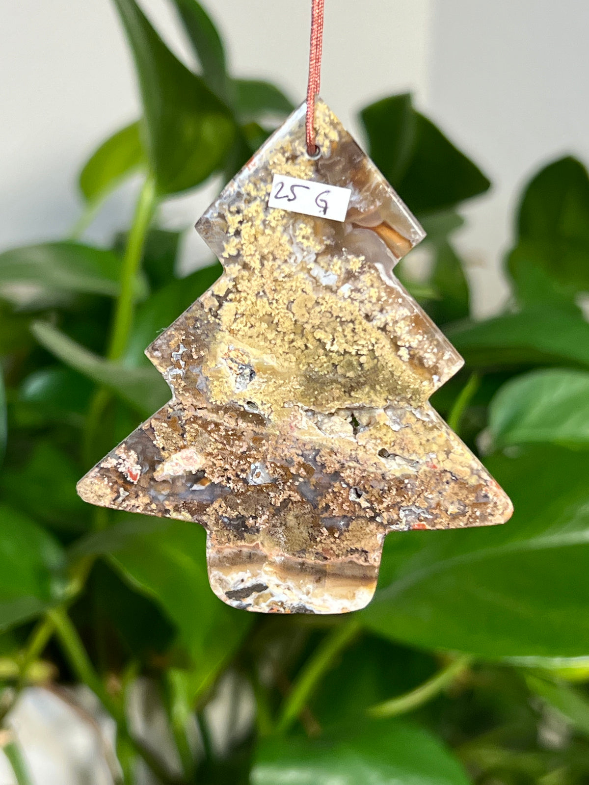 Scenic Moss Agate Tree Ornaments