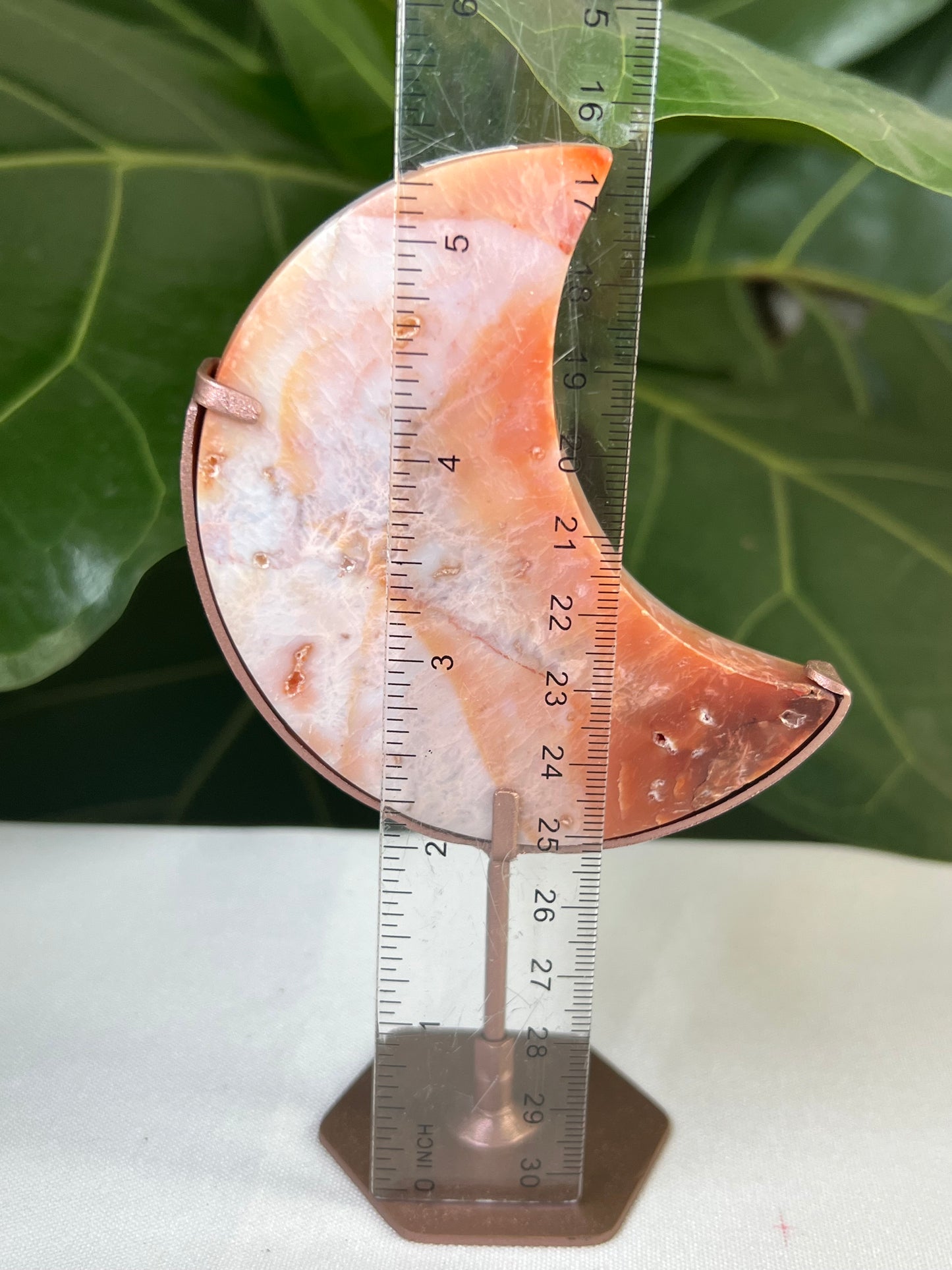 Pink Carnelian Moon