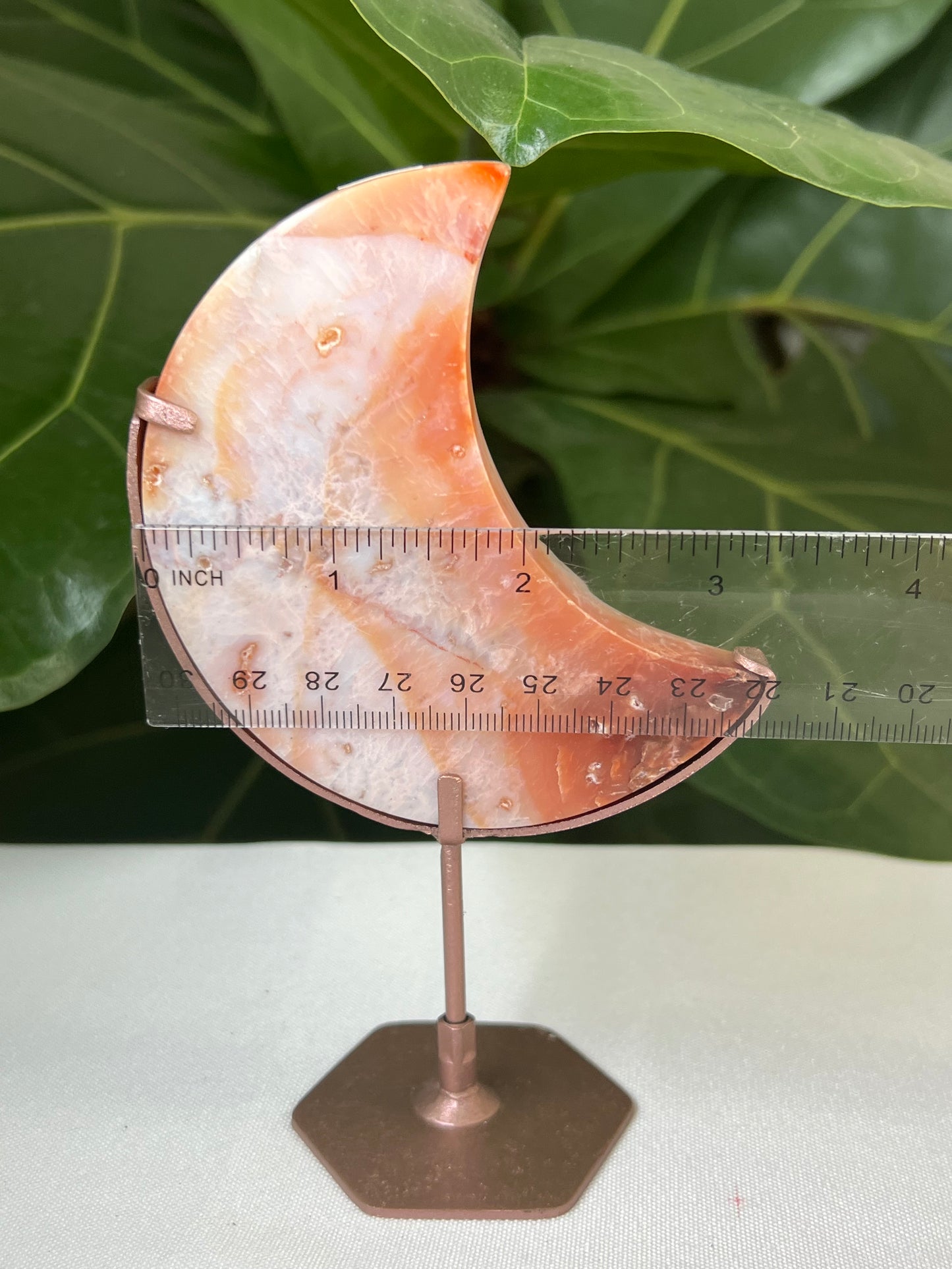 Pink Carnelian Moon