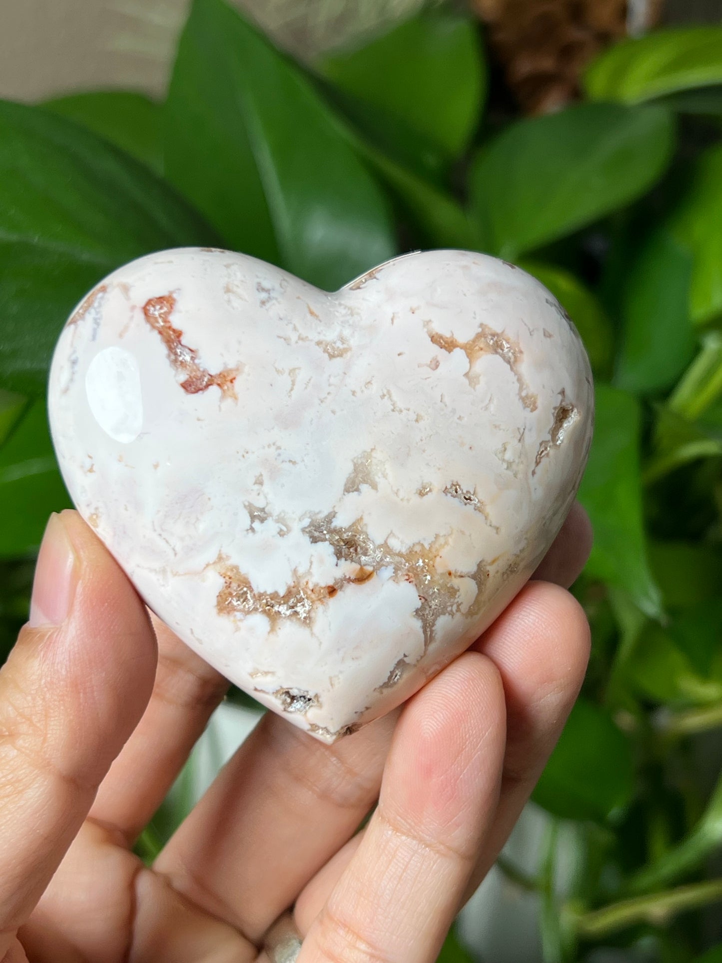 Pink Carnelian Heart