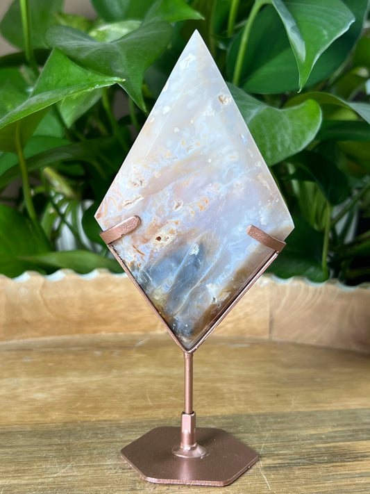 Rainbow Plume Agate Diamond