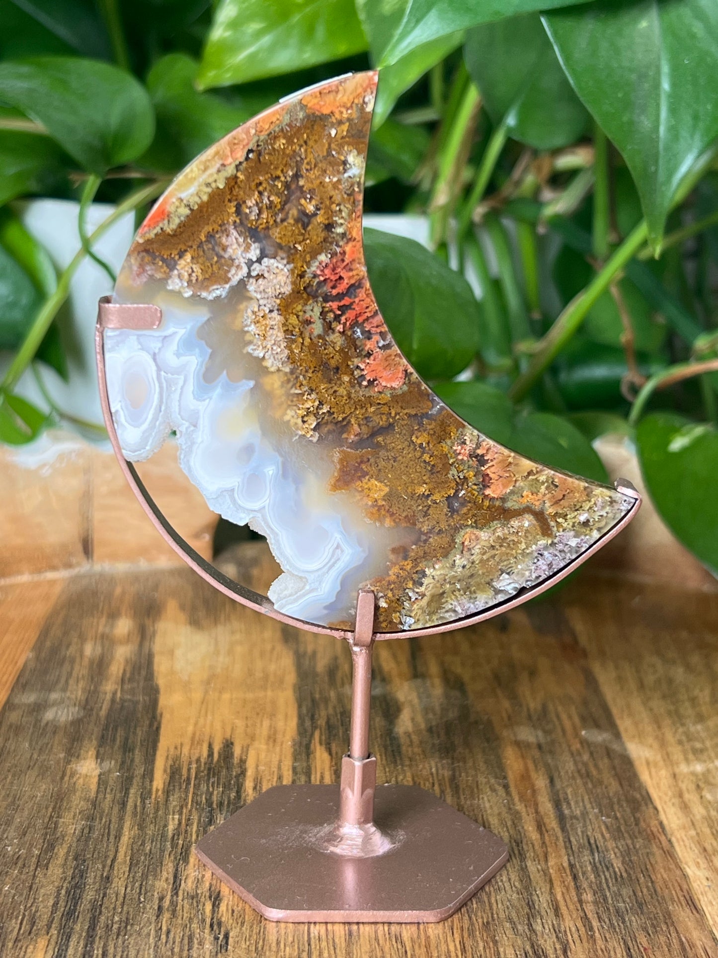 Scenic Moss Agate Moon