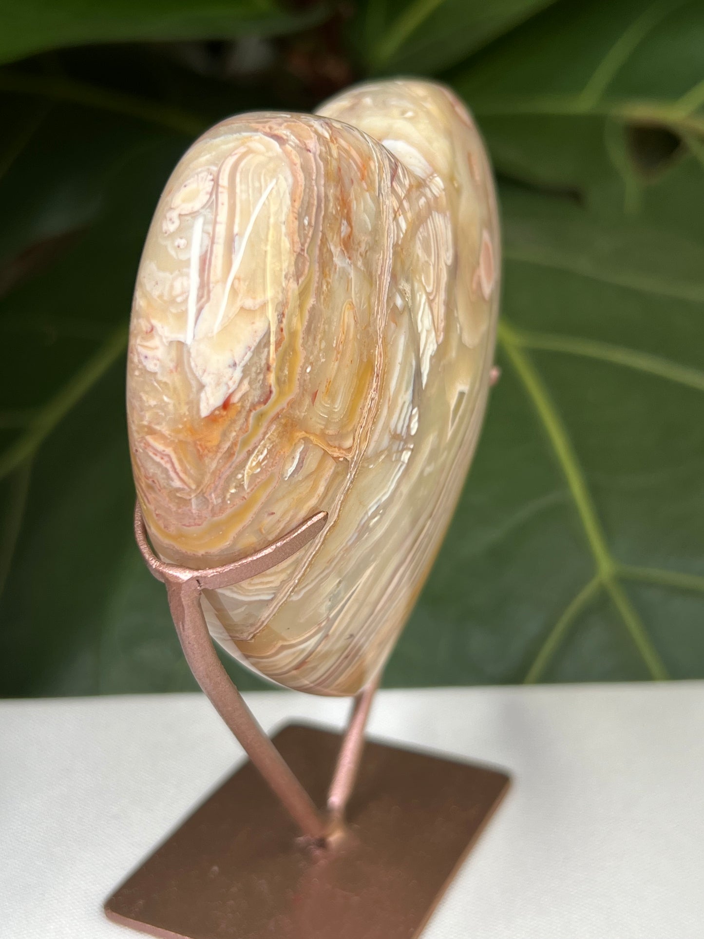 Crazy Lace Agate Heart