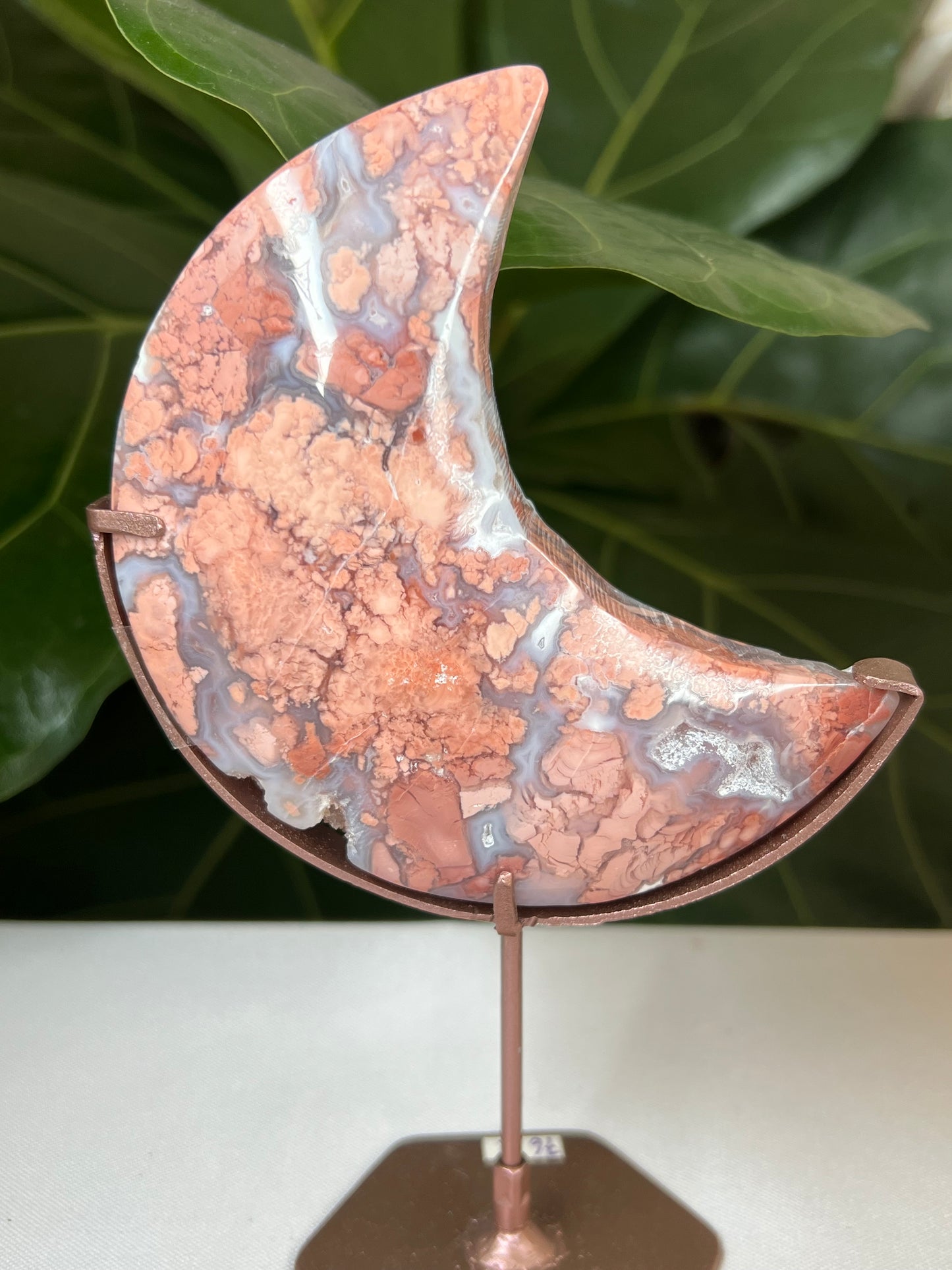 Cotton Candy Agate Moon
