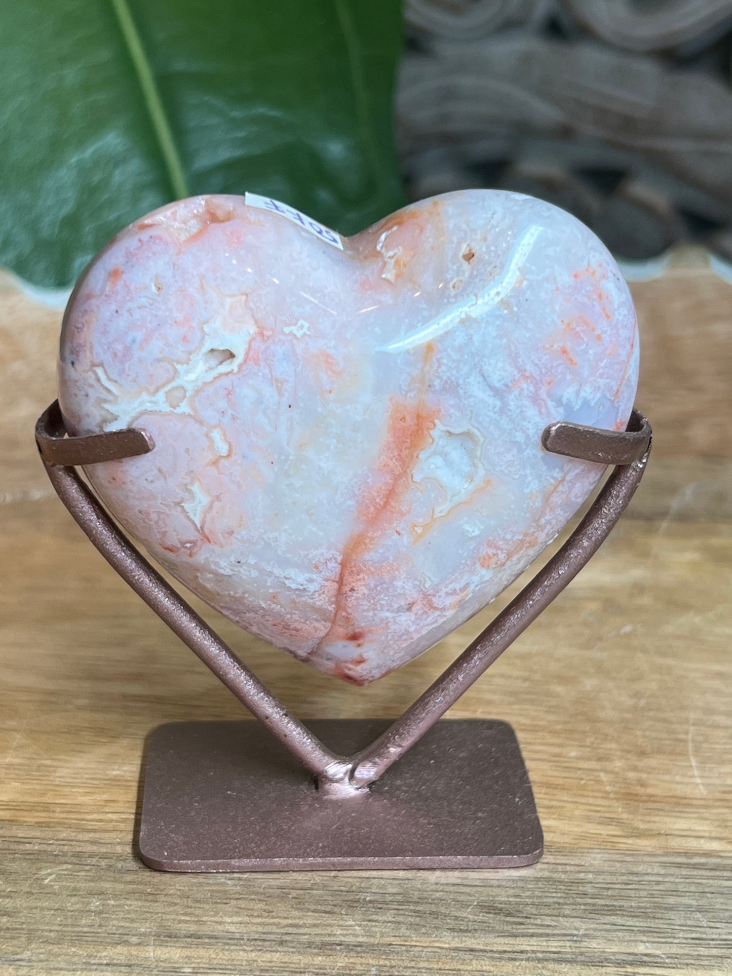Pink Carnelian Heart