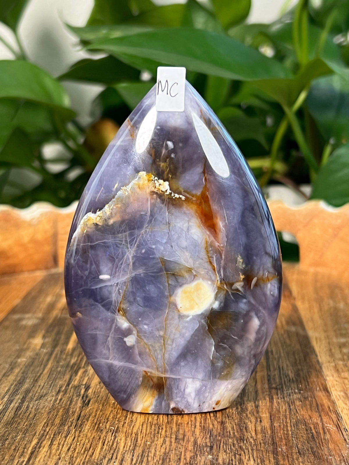 Purple Chalcedony Flames