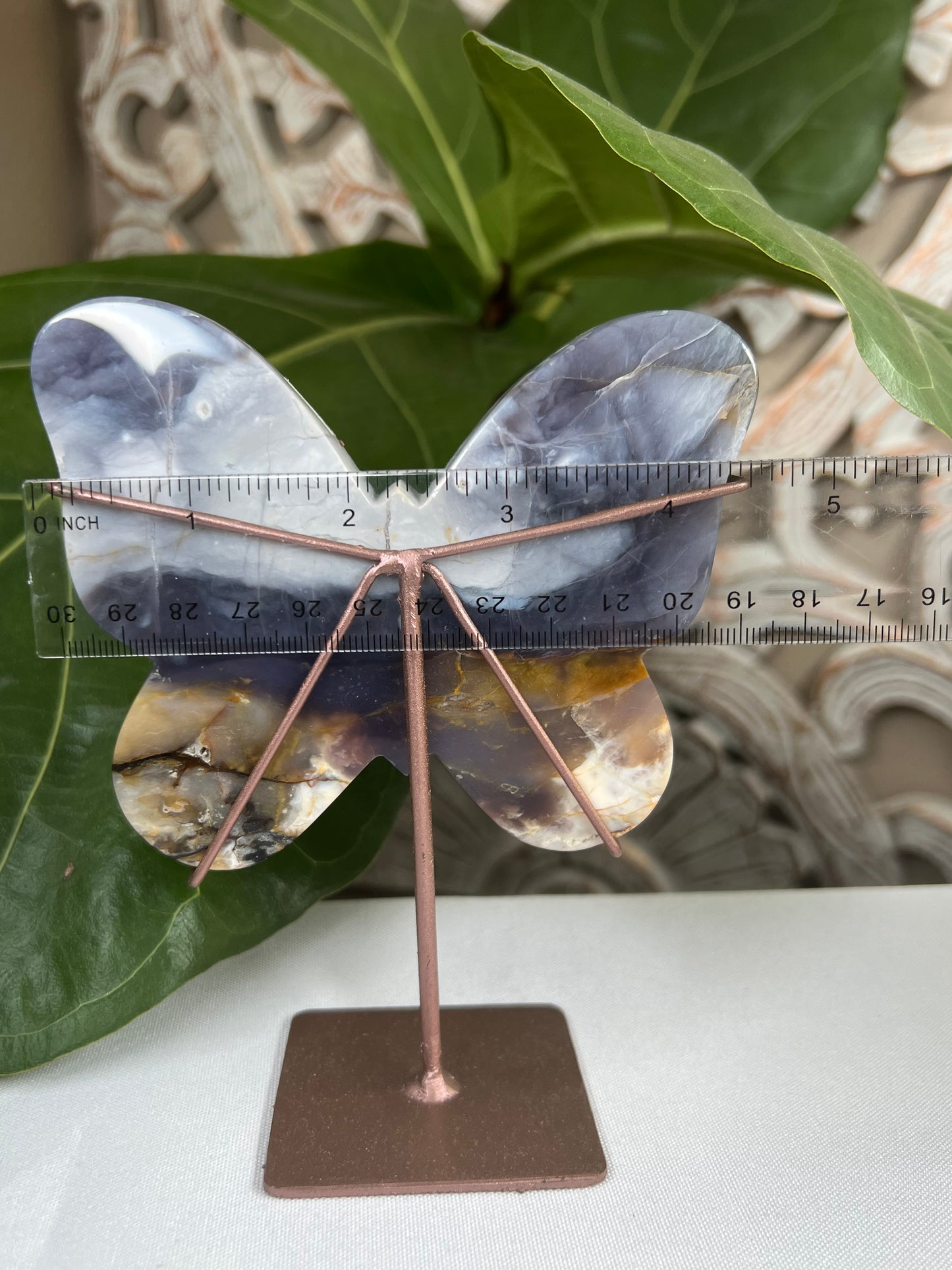 Purple Chalcedony Butterfly