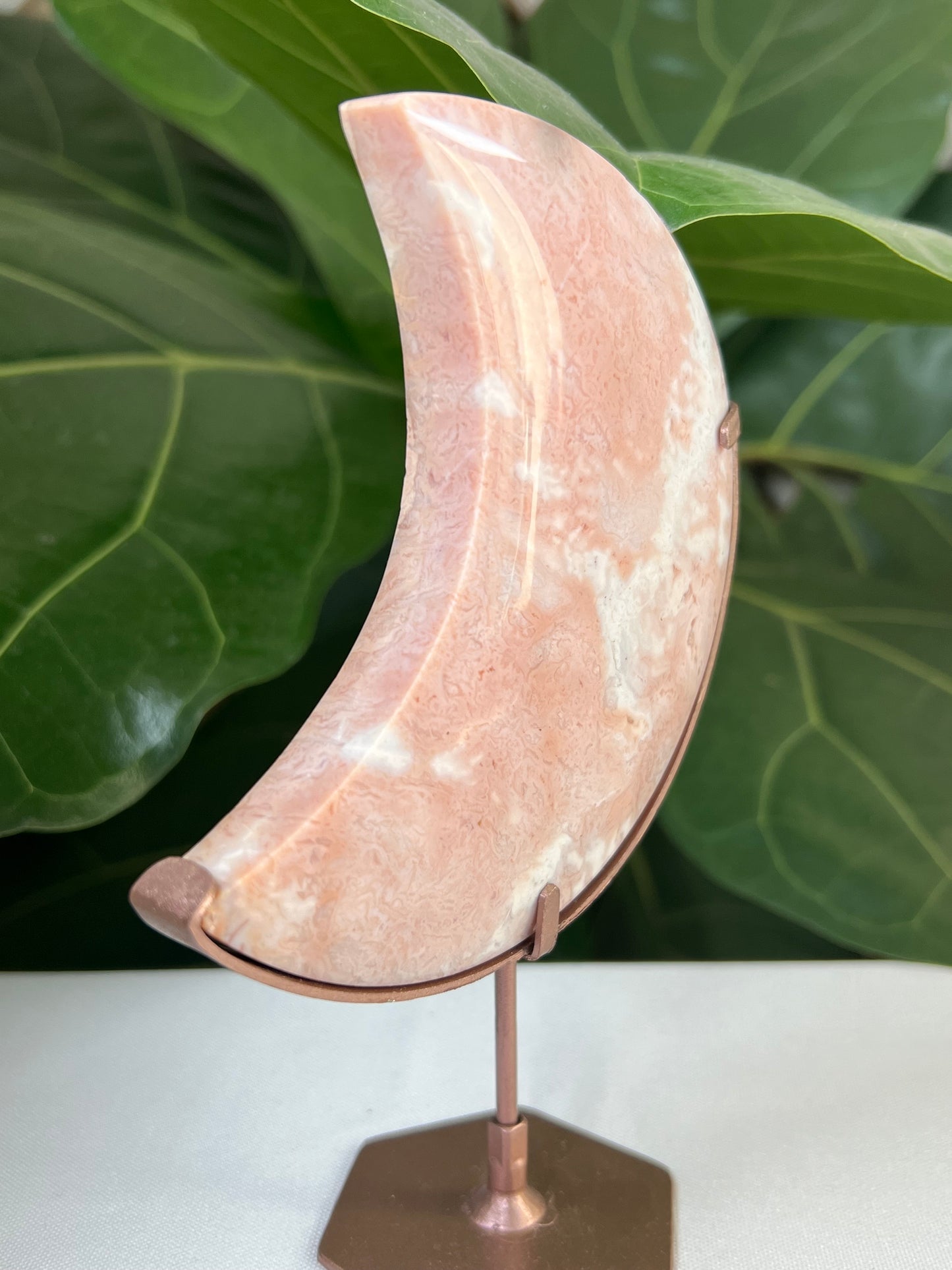 Pink Carnelian Moon